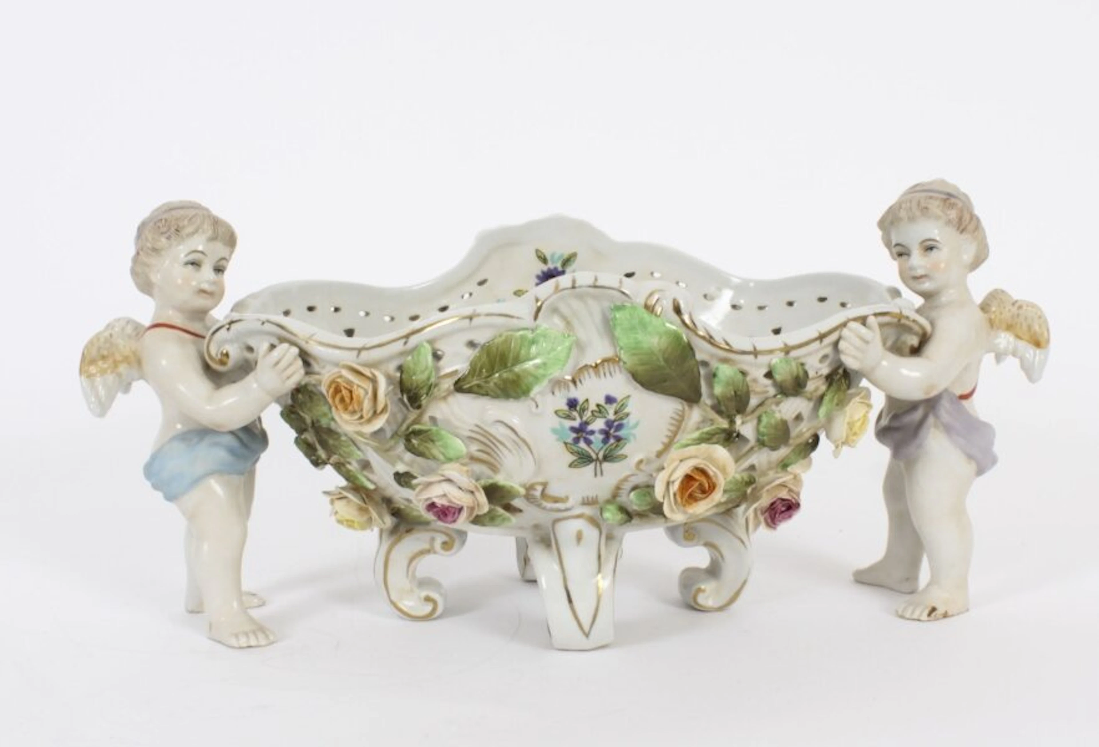 Vintage Dresden Style Porcelain Centre Piece 20th Century