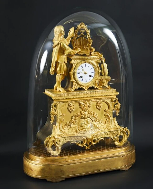 Antique French Sevres Ormolu Mantel Clock by Leroy Paris 19th Century