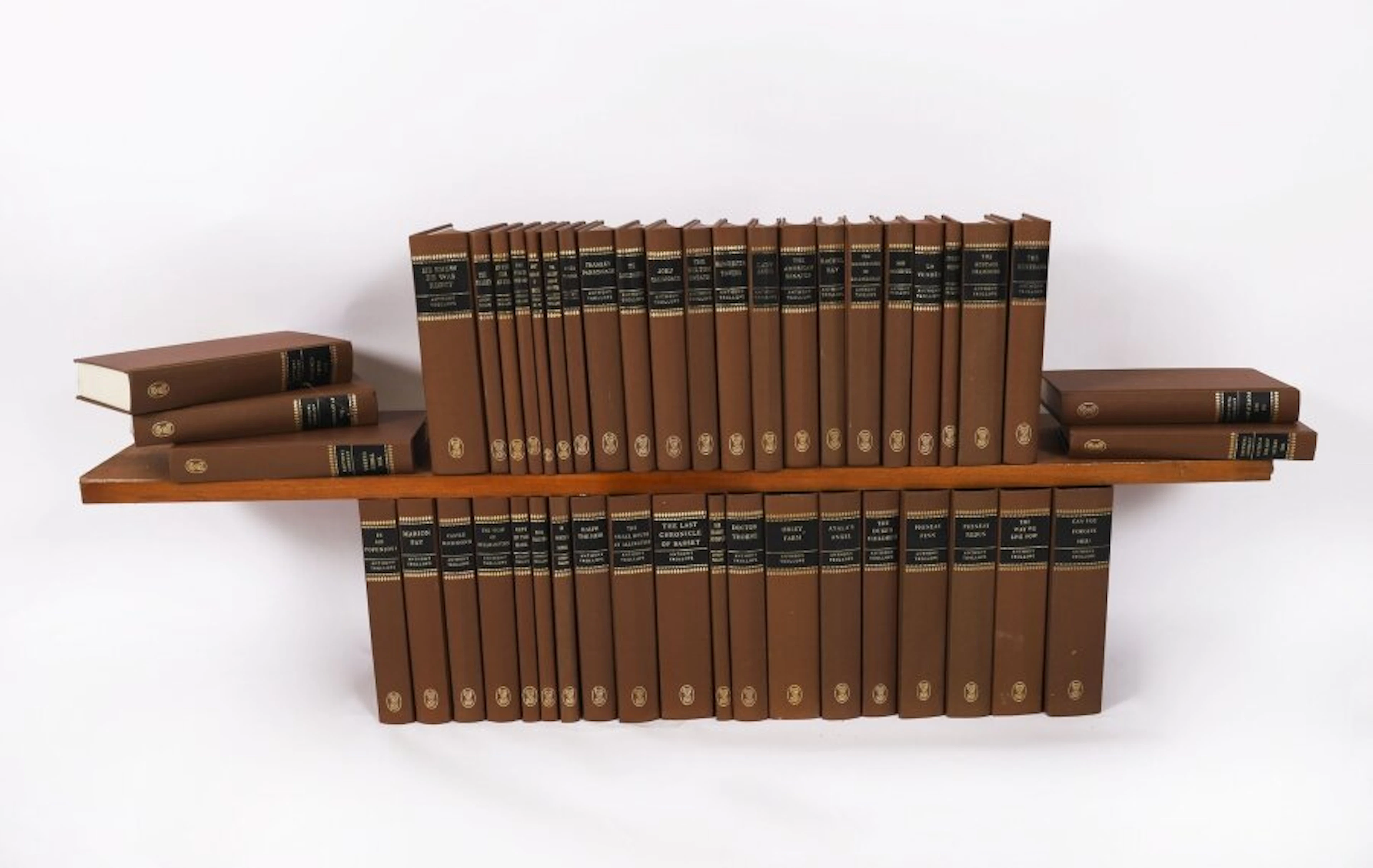 Antique Set 45 Furnishing Books Anthony Trollope "Society of London" 20th C