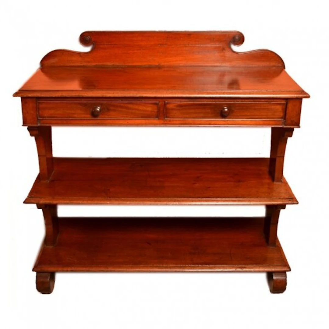 Antique Victorian Mahogany Serving Table Buffet c.1850