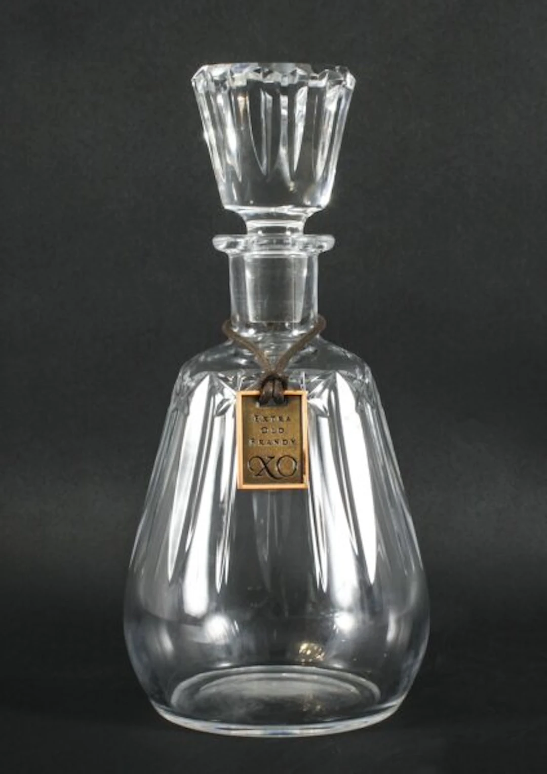 Vintage Thomas Hine Cognac Crystal Decanters by Baccarat Mid 20th C