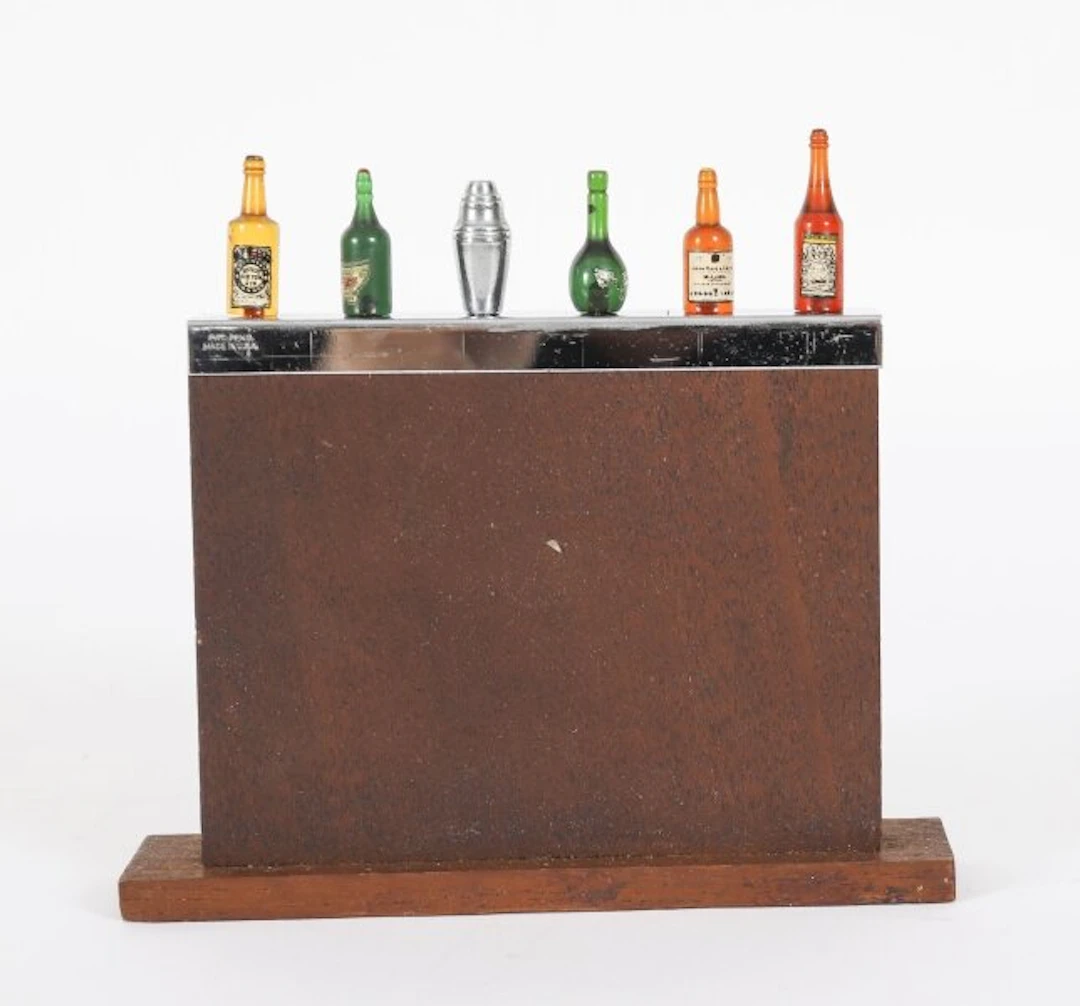 Antique Novelty Miniture Art Deco Bar Cocktail Stick Set 1940S 20th C
