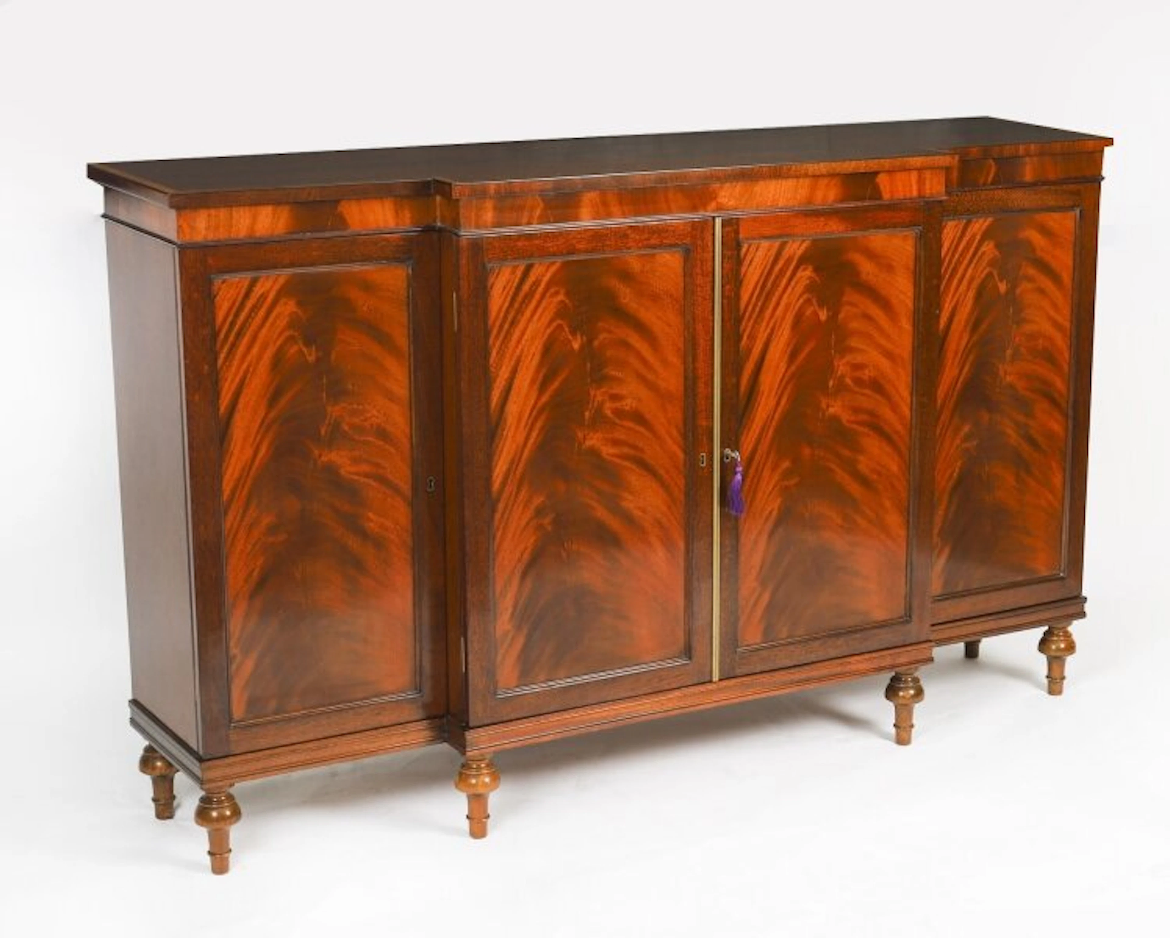 Vintage Sideboard Flame Mahogany by William Tillman Late 20th C