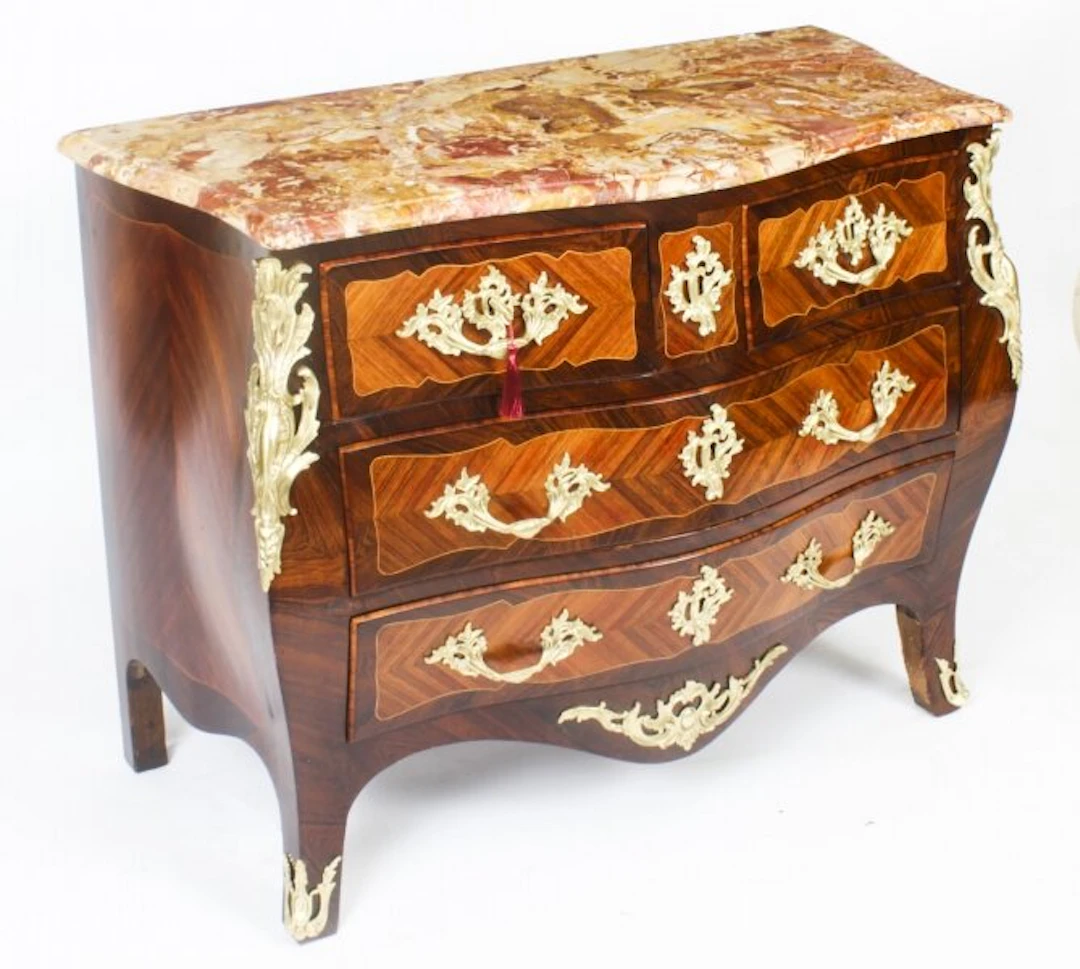 Antique French Louis XVI Marquetry Commode Chest Circa 1790 18th C