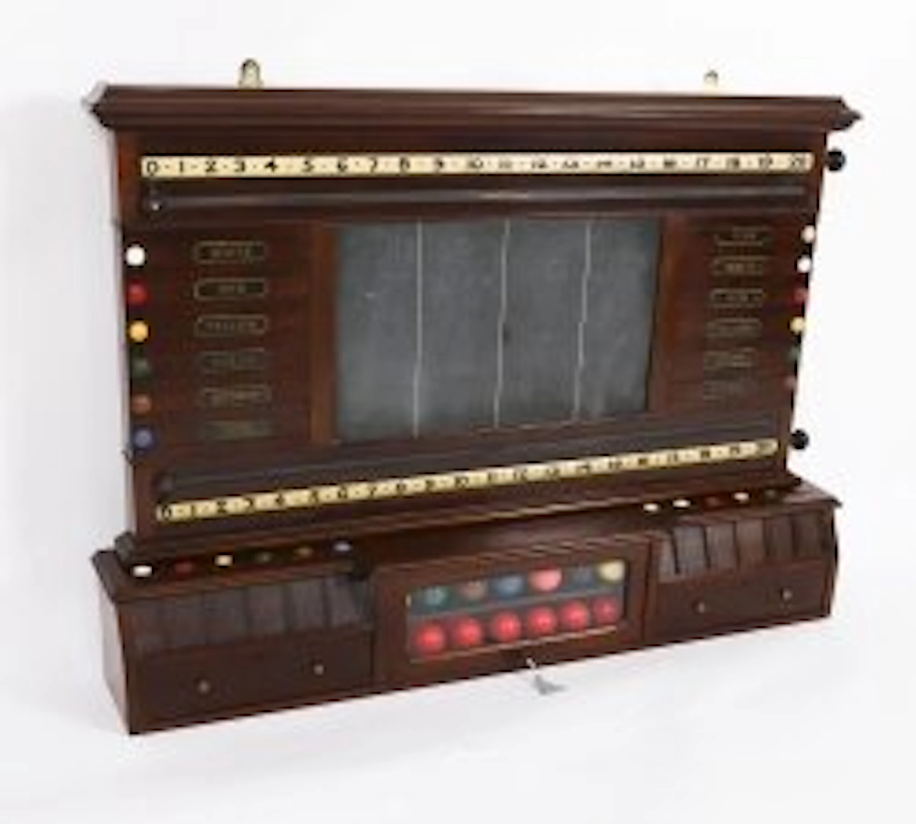 Antique Victorian Att Thurston Billiard Snooker and Life Pool Scoreboard 19thC