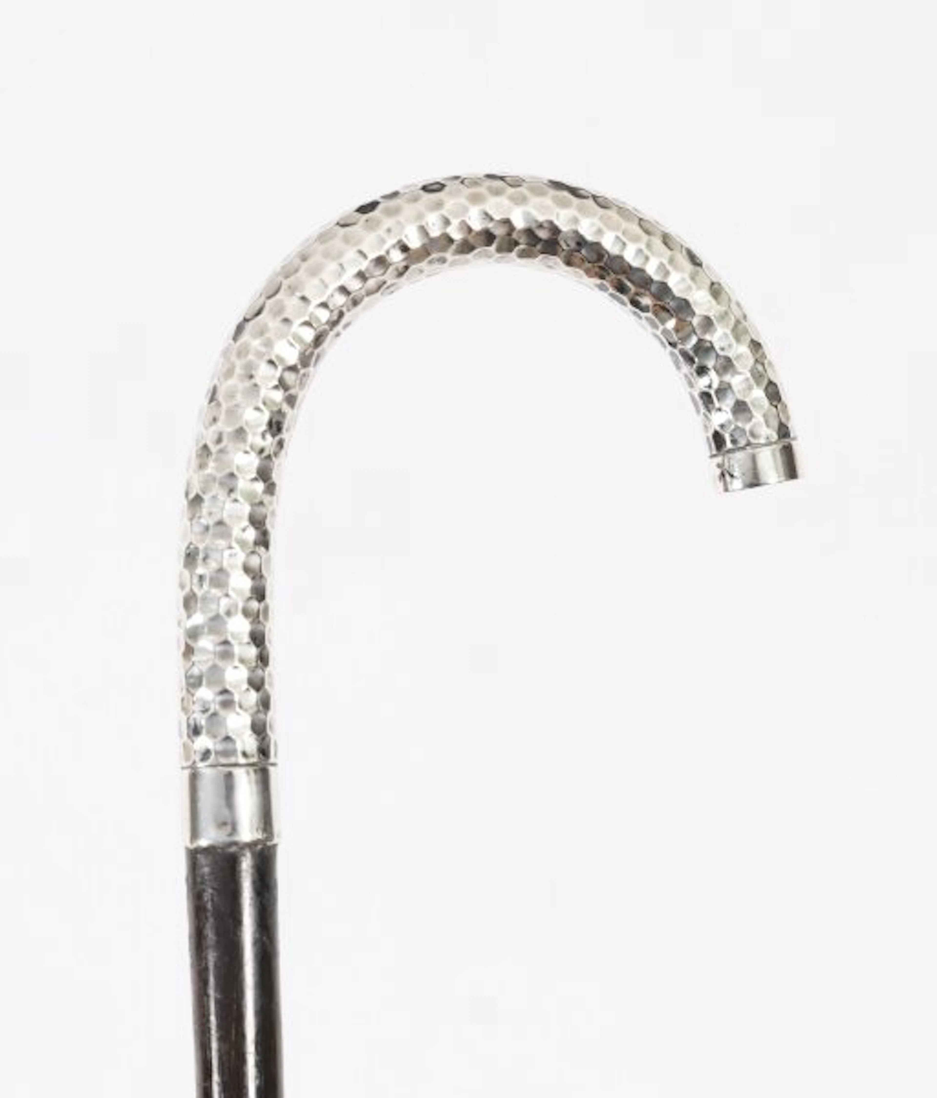 Antique French Silver Walking Cane Stick Circa 1900 93cm / 36.5 inches