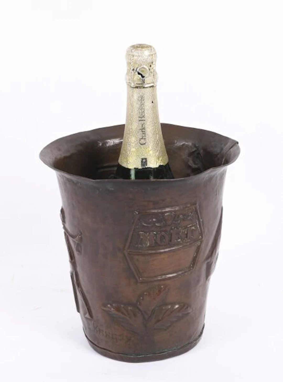 Antique French Copper Wine/Champagne Cooler Early 20th Century