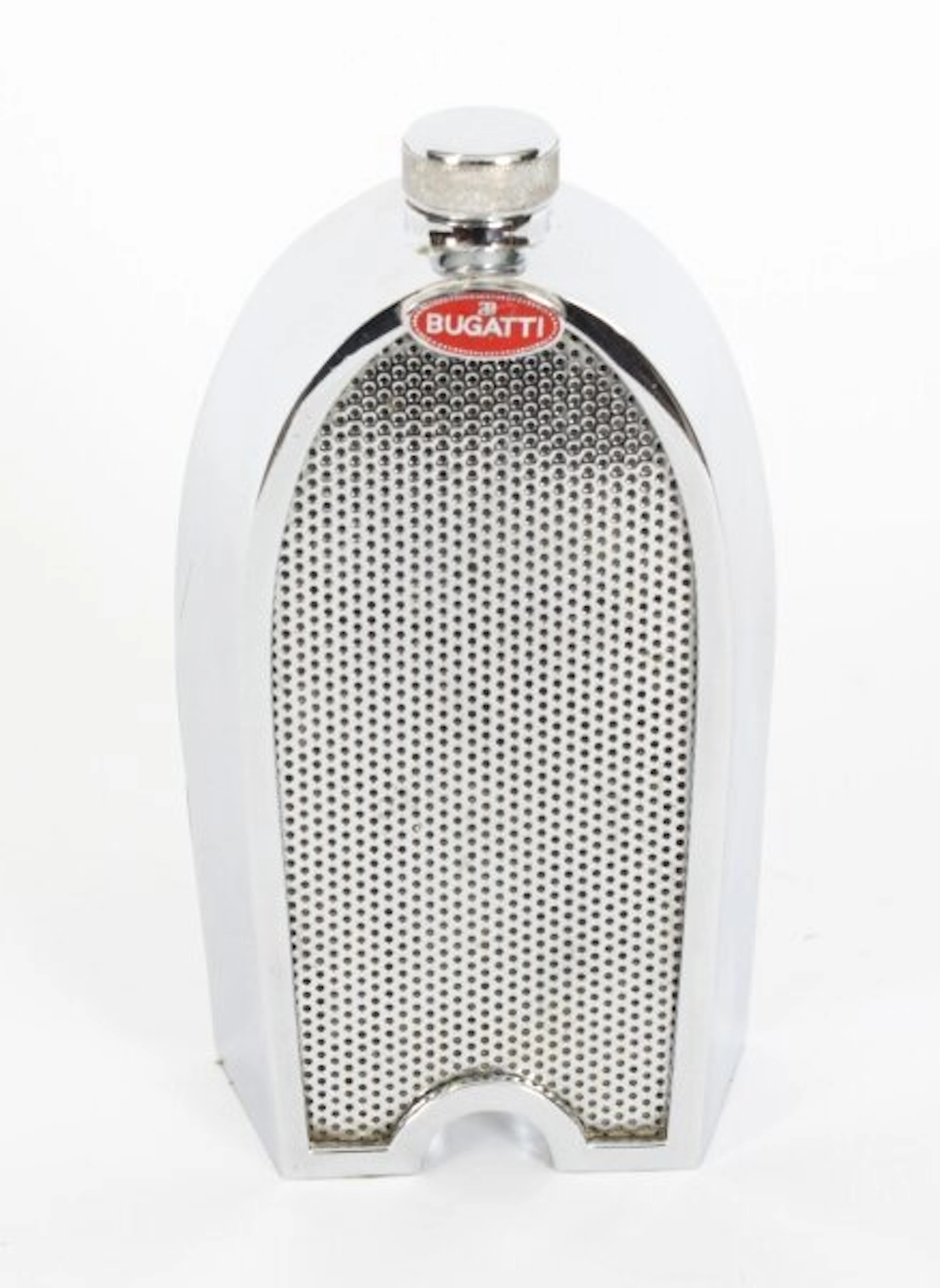 Vintage Bugatti Chromium Radiator Decanter Late 20th Century