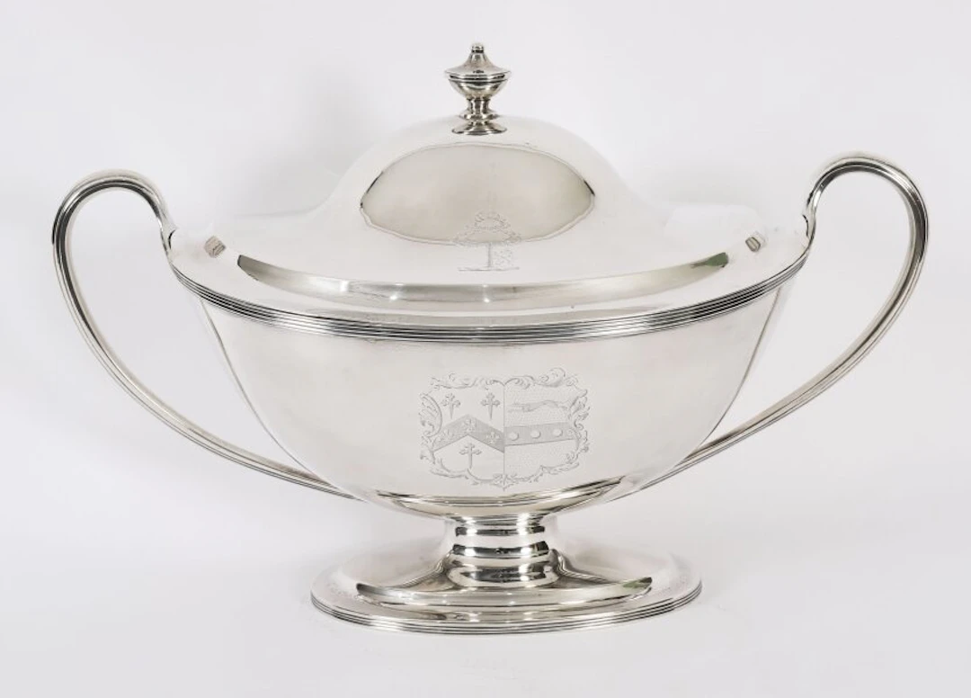Antique Sterling Silver George III Tureen by William Bennett 1808 19thC
