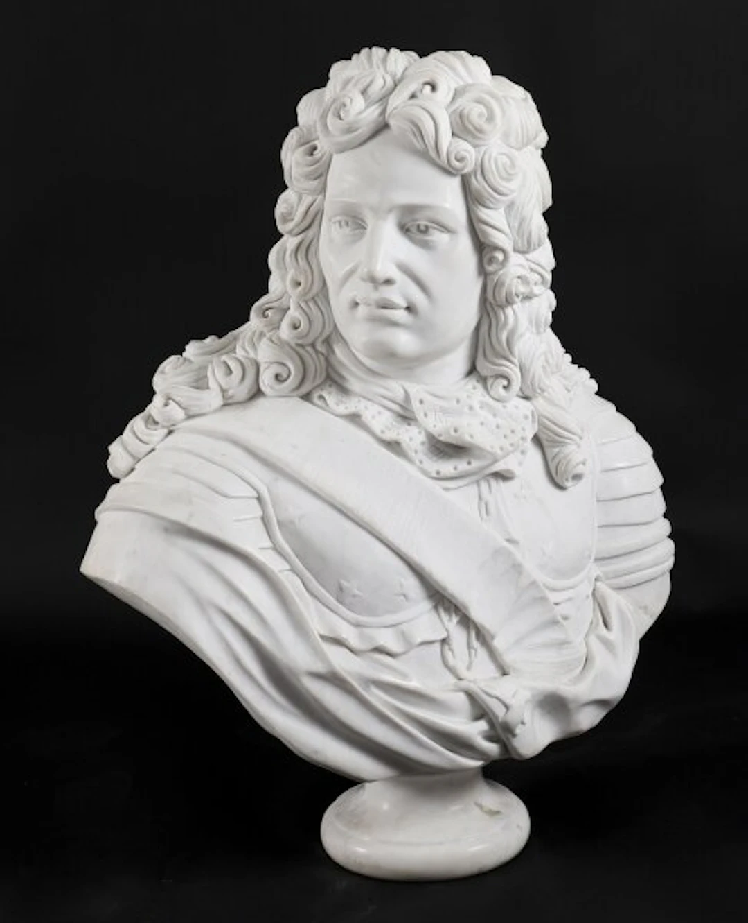 Vintage French Marble Bust of François Louis, Prince of Conti 20th Century