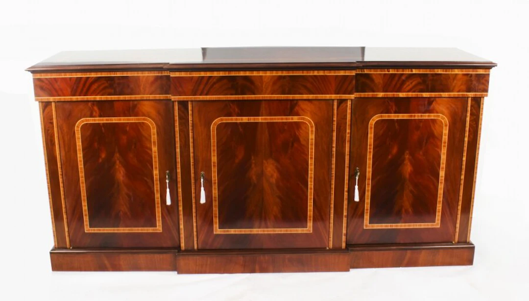 Bespoke Flame Mahogany 3 Door Sideboard