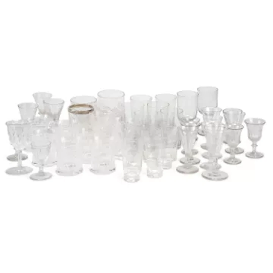 A COLLECTION OF DRINKING GLASSES