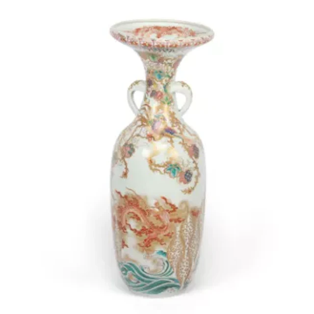 A LARGE JAPANESE FUKAGAWA PORCELAIN VASE
