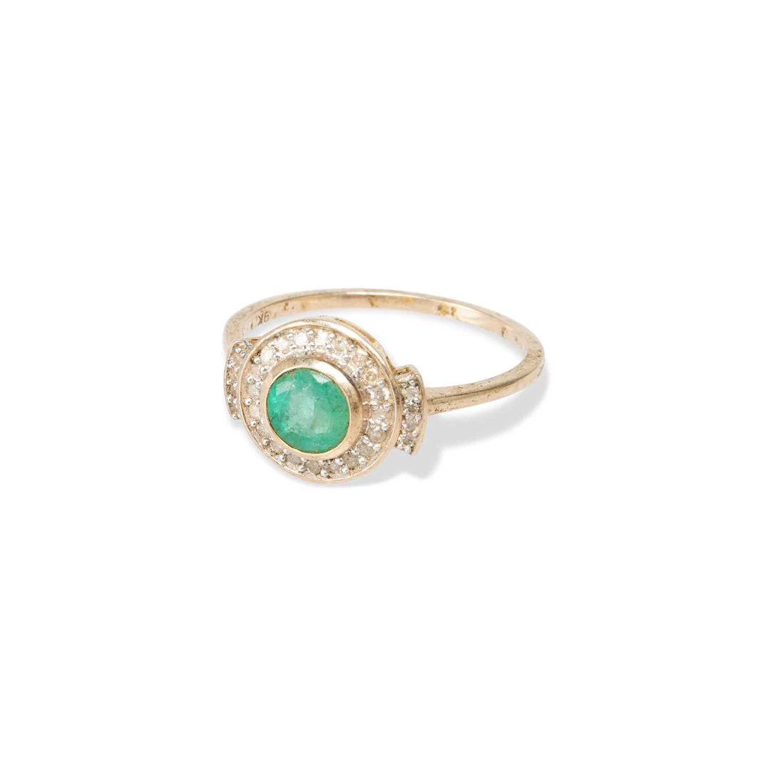 TWO 9 CARAT GOLD GEM-SET RINGS