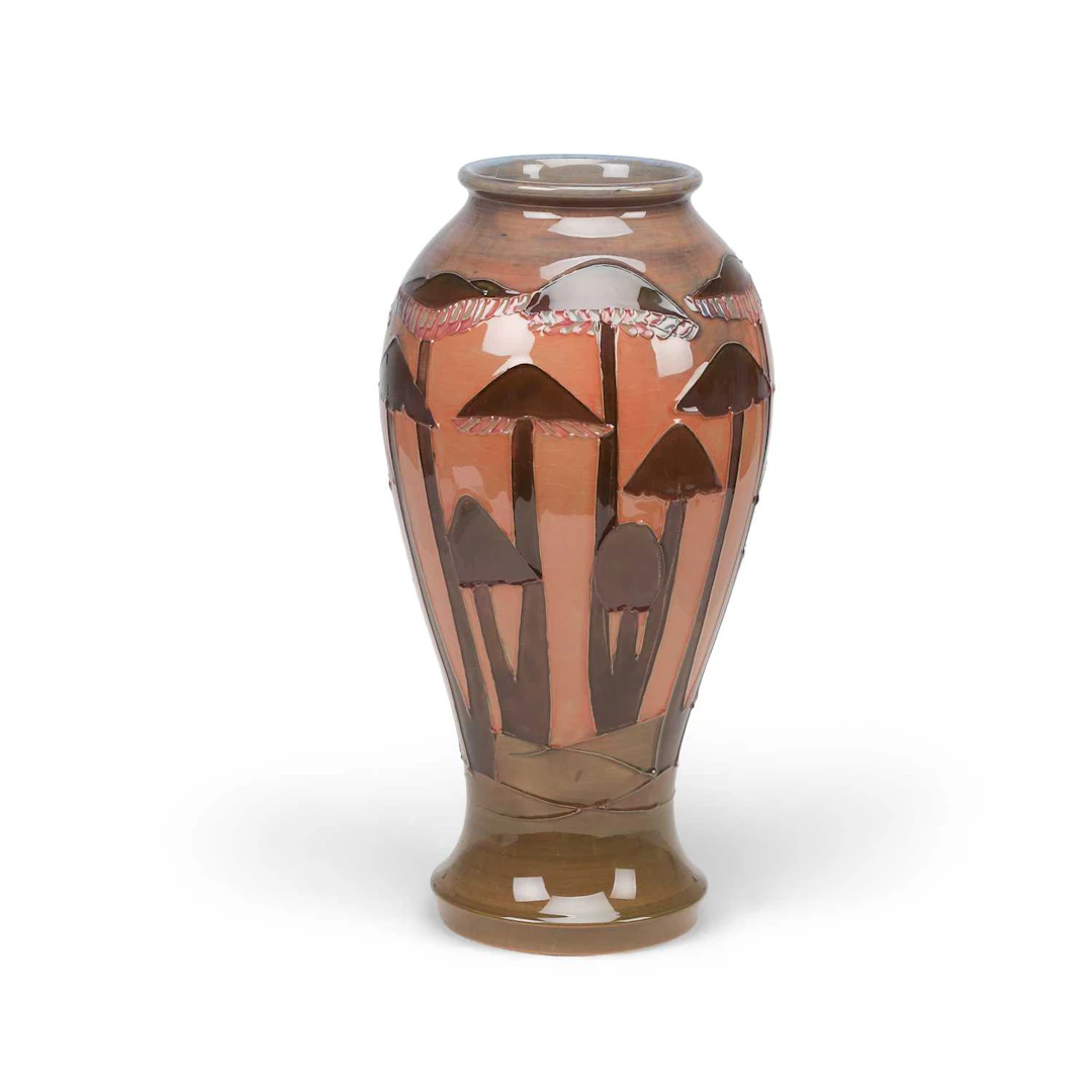 A LARGE MOORCROFT 'TOADSTOOL' PATTERN VASE
