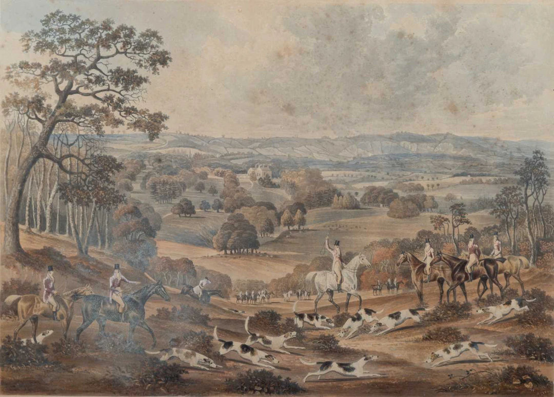AFTER DEAN WOLSTENHOLME (1798-1882) SURREY VIEWS: THE SURREY HUNT