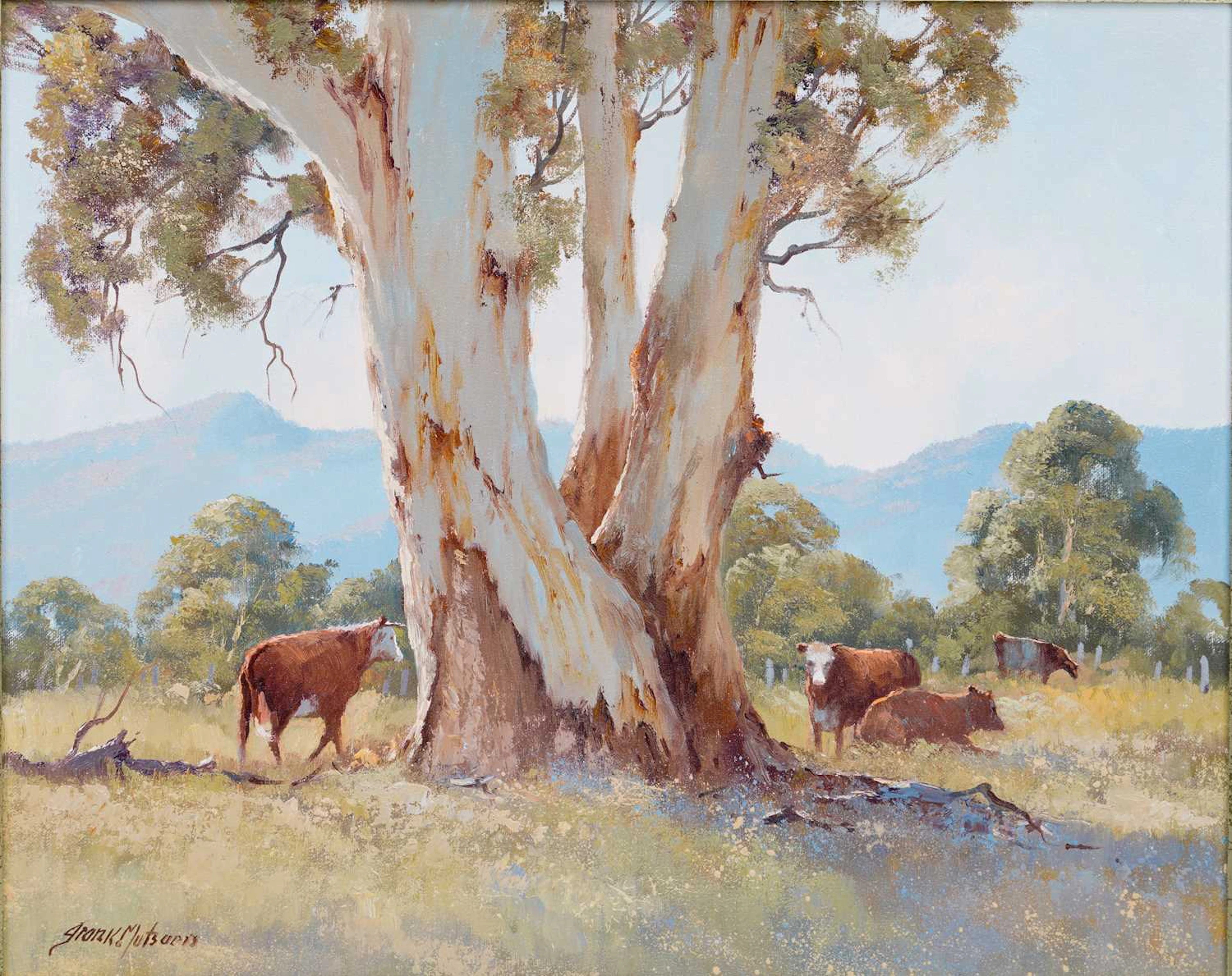 ‡ FRANK MUTSAERS (AUSTRALIAN 1920-2005) PEACEFUL DAY, YARRA VALLEY