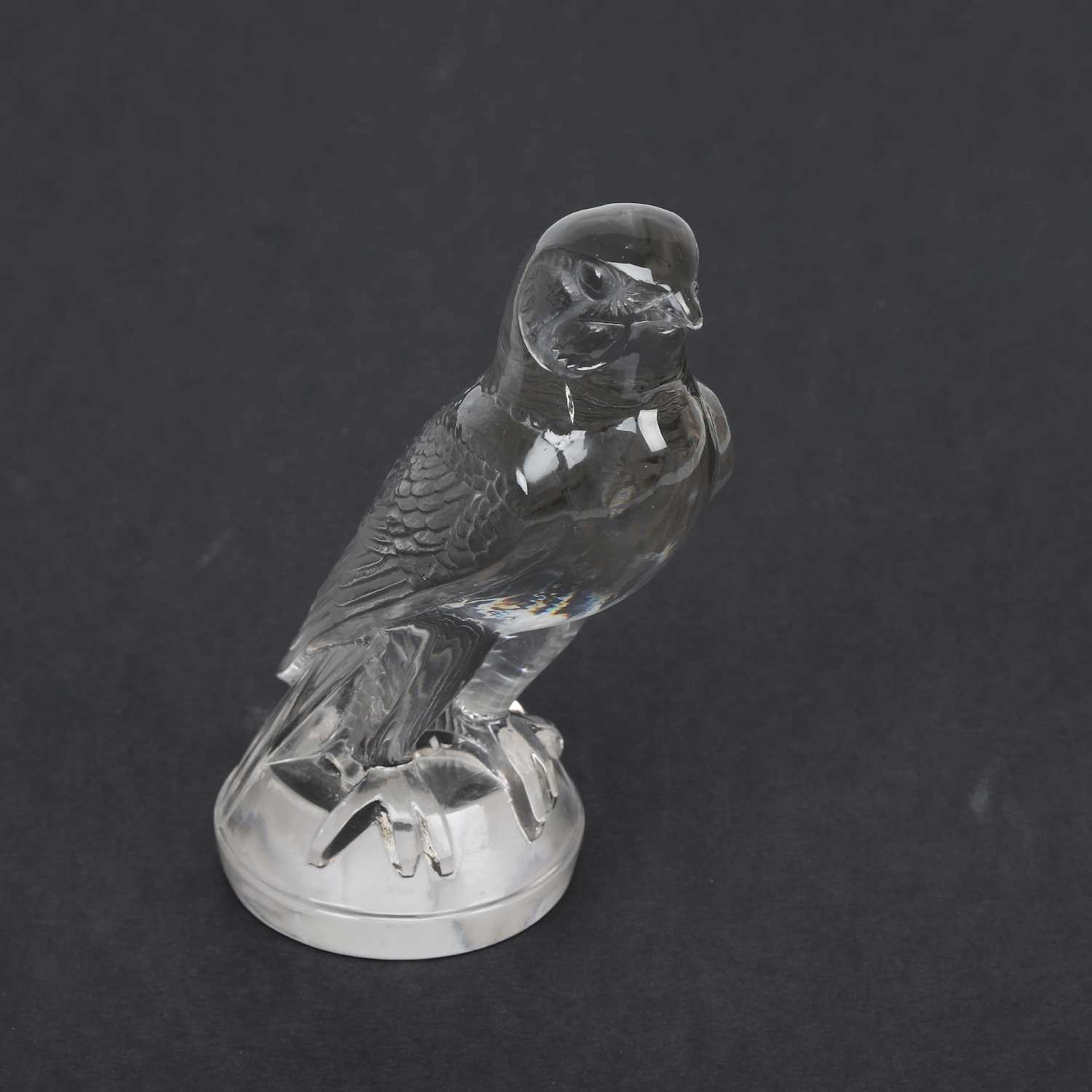 RENÉ LALIQUE (FRENCH, 1860-1945), A 'FAUCON' CAR MASCOT DESIGNED 1925