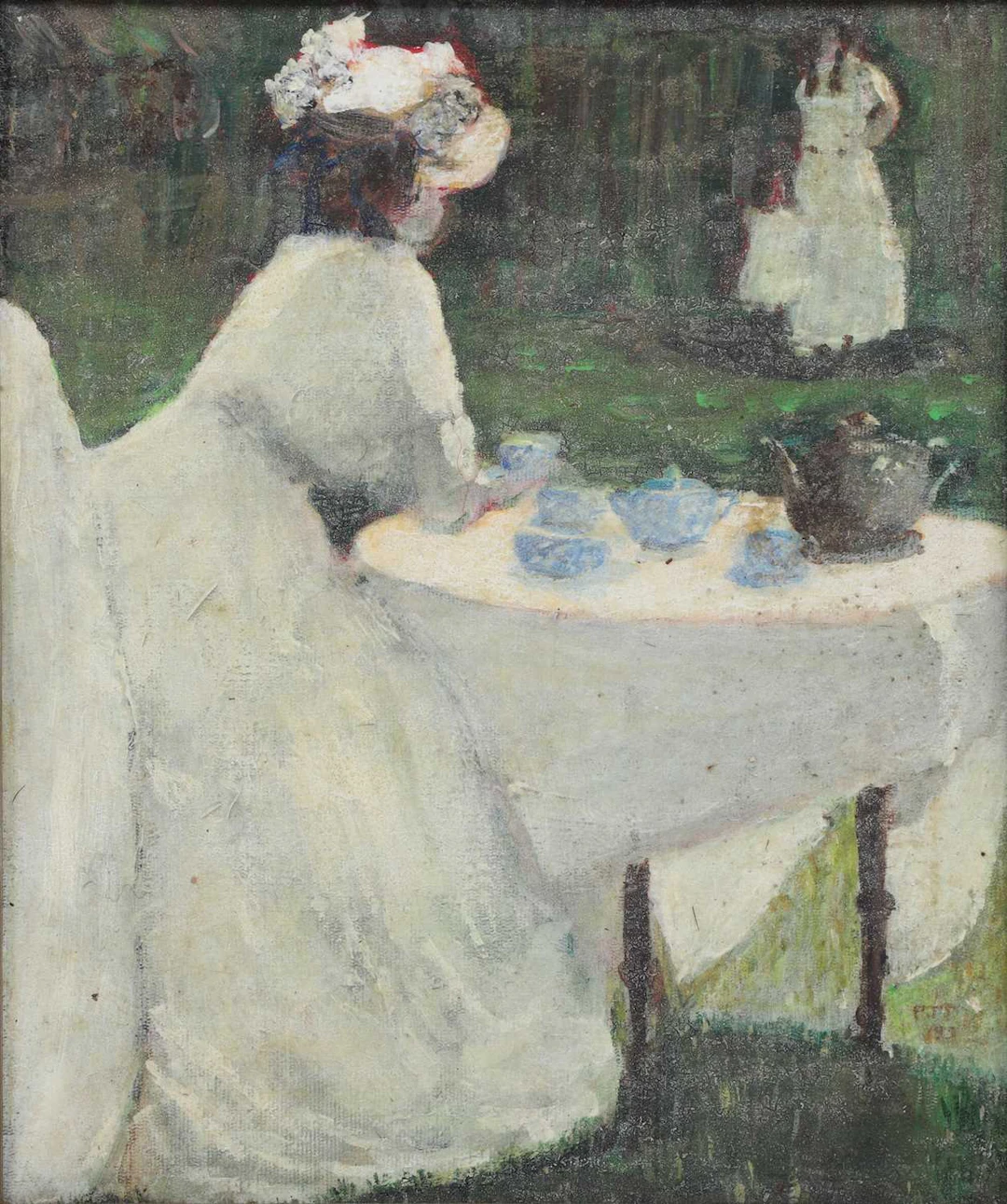 MODERN BRITISH SCHOOL TEA IN THE GARDEN