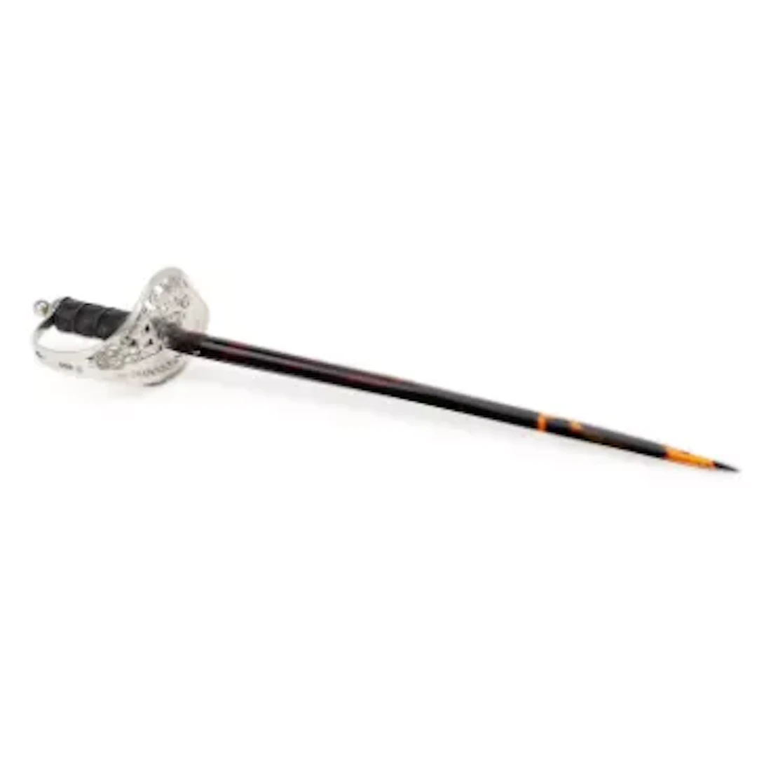 A GEORGE V NOVELTY SILVER-HANDLED LETTER OPENER