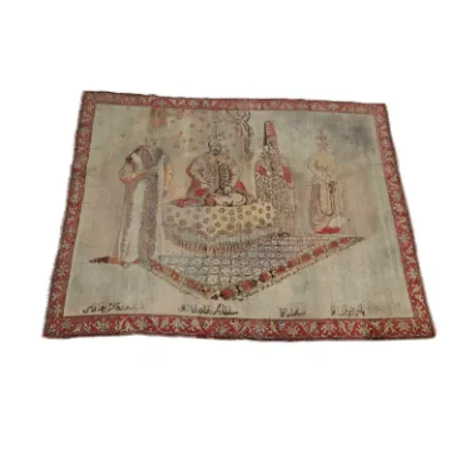 A TURKISH PICTORIAL RUG