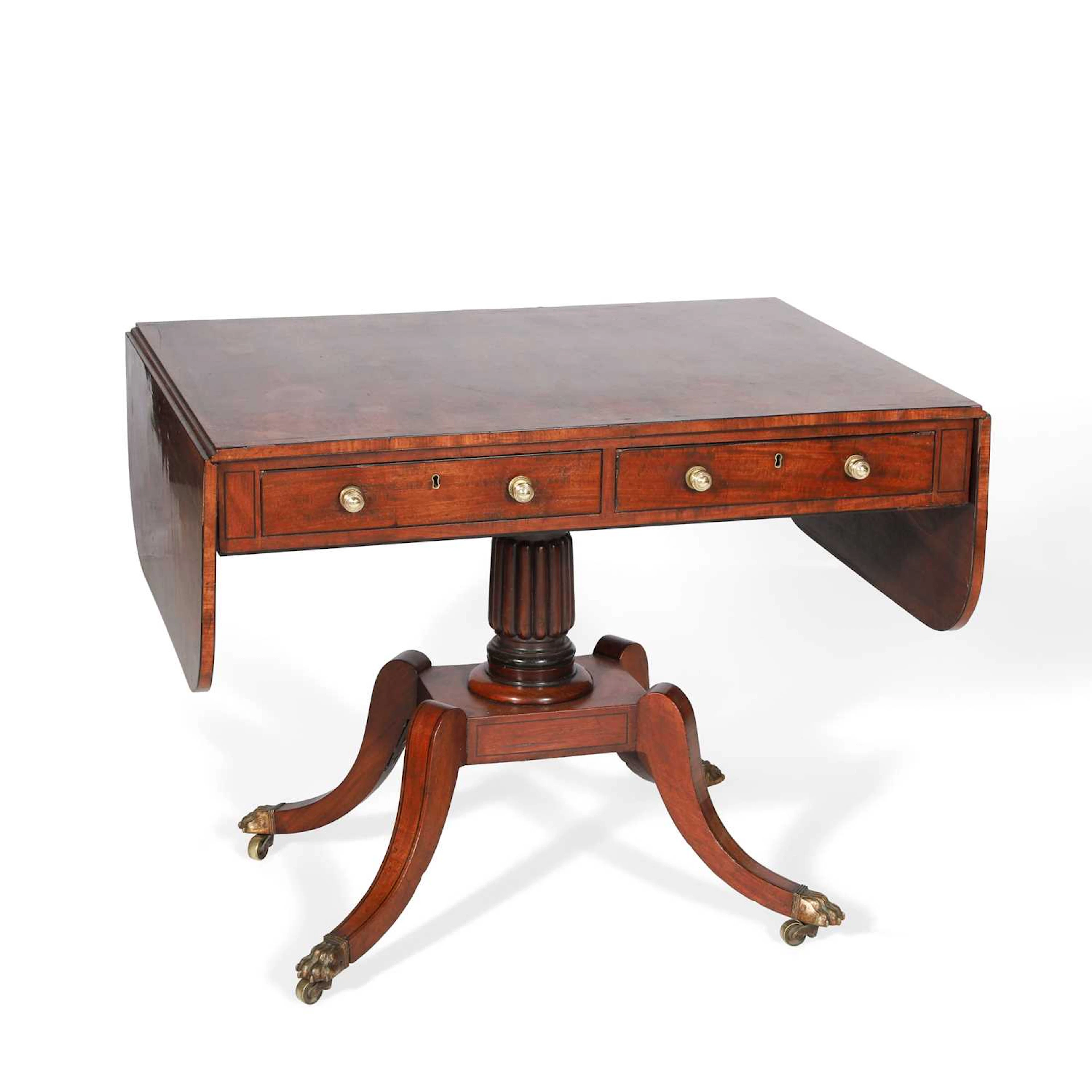 A REGENCY MAHOGANY SOFA TABLE