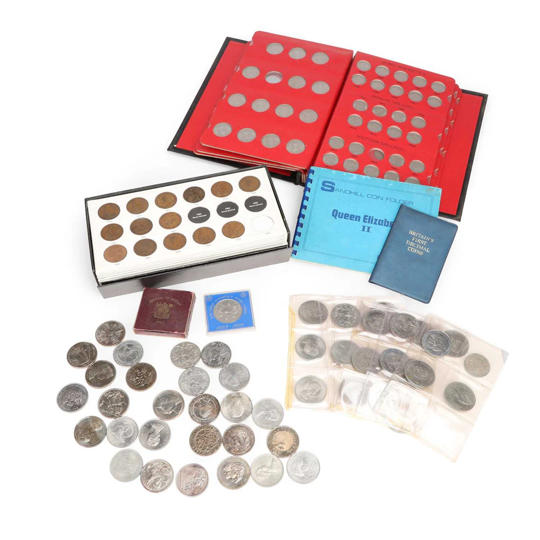 A GROUP OF COINS