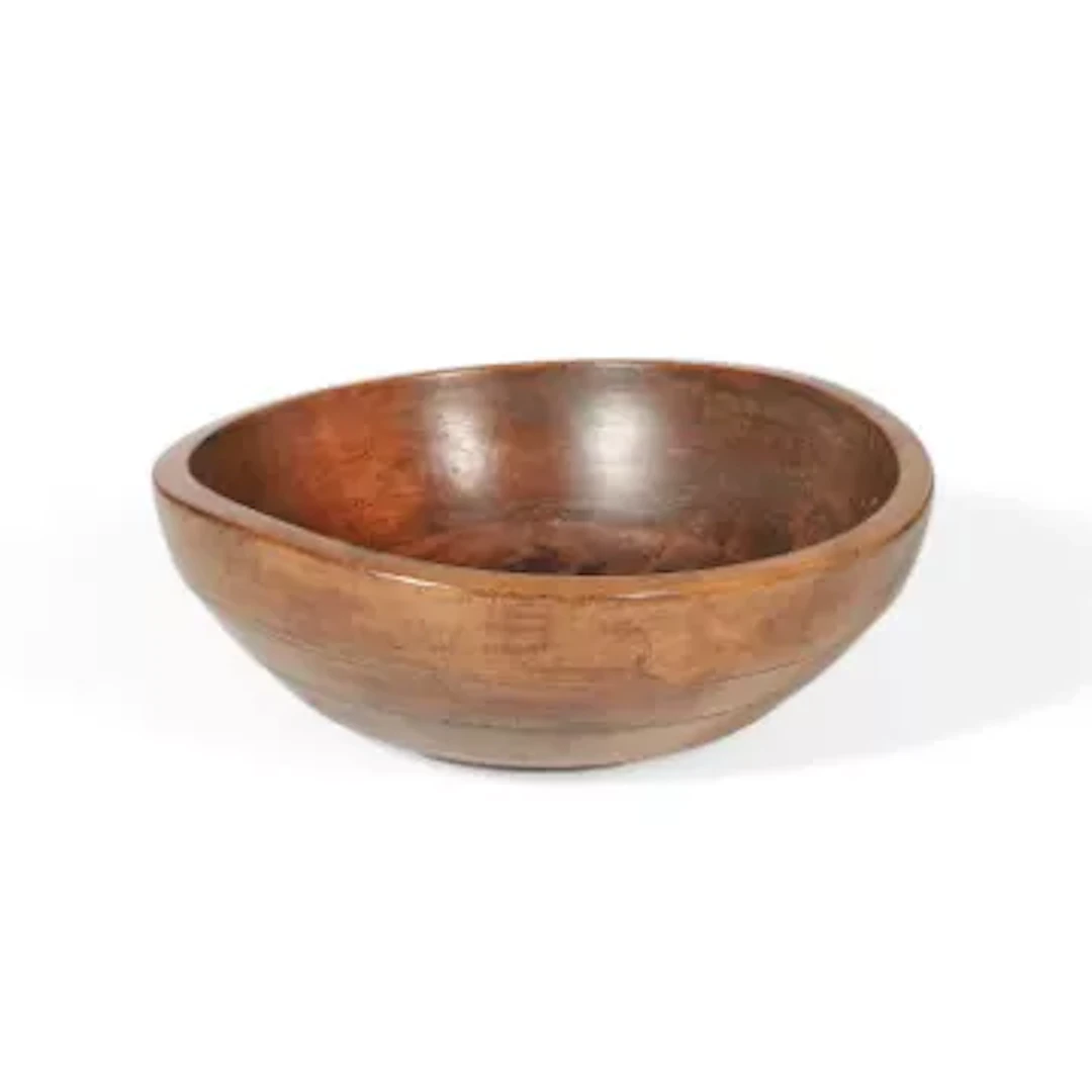 AN ELM DAIRY BOWL