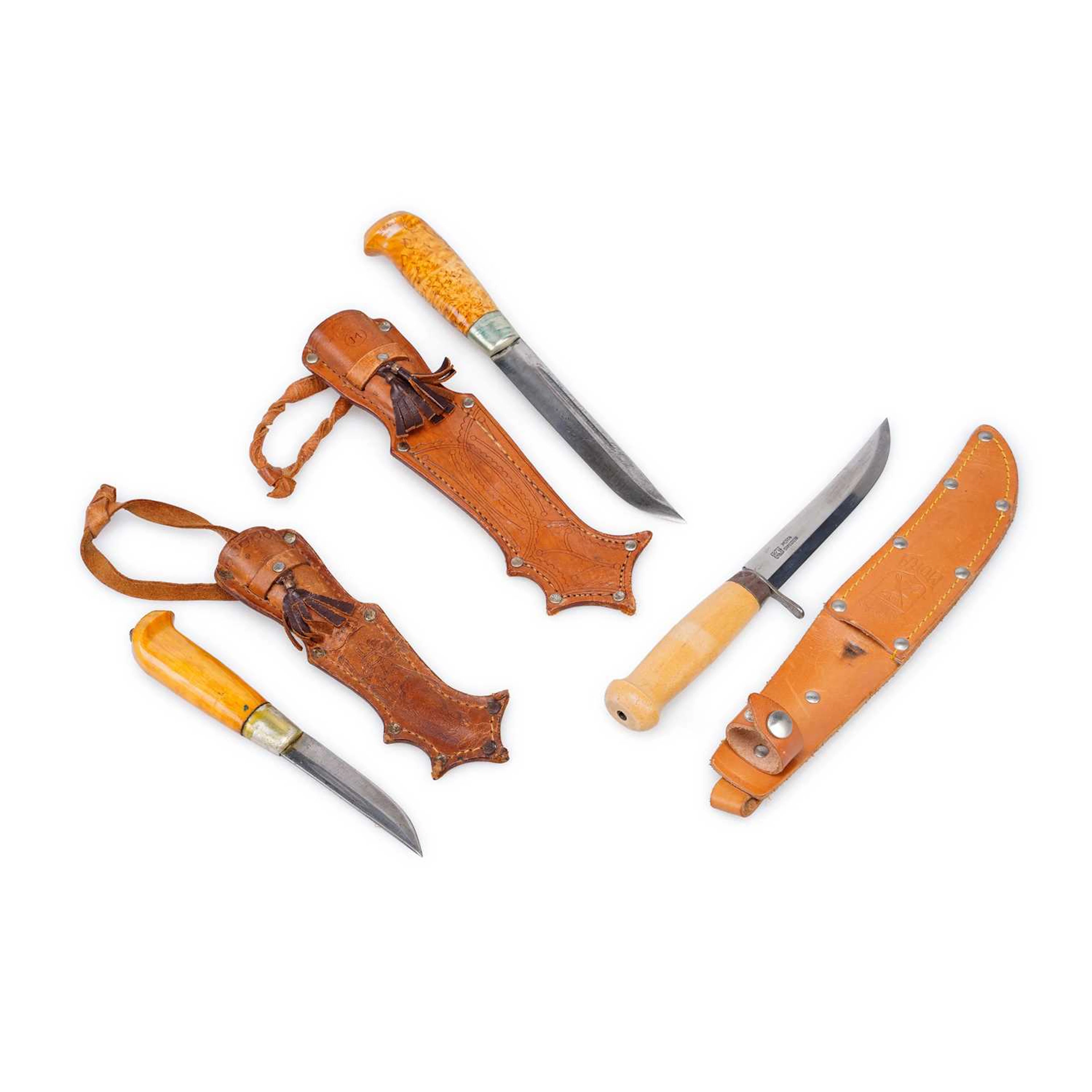THREE HUNTING KNIVES
