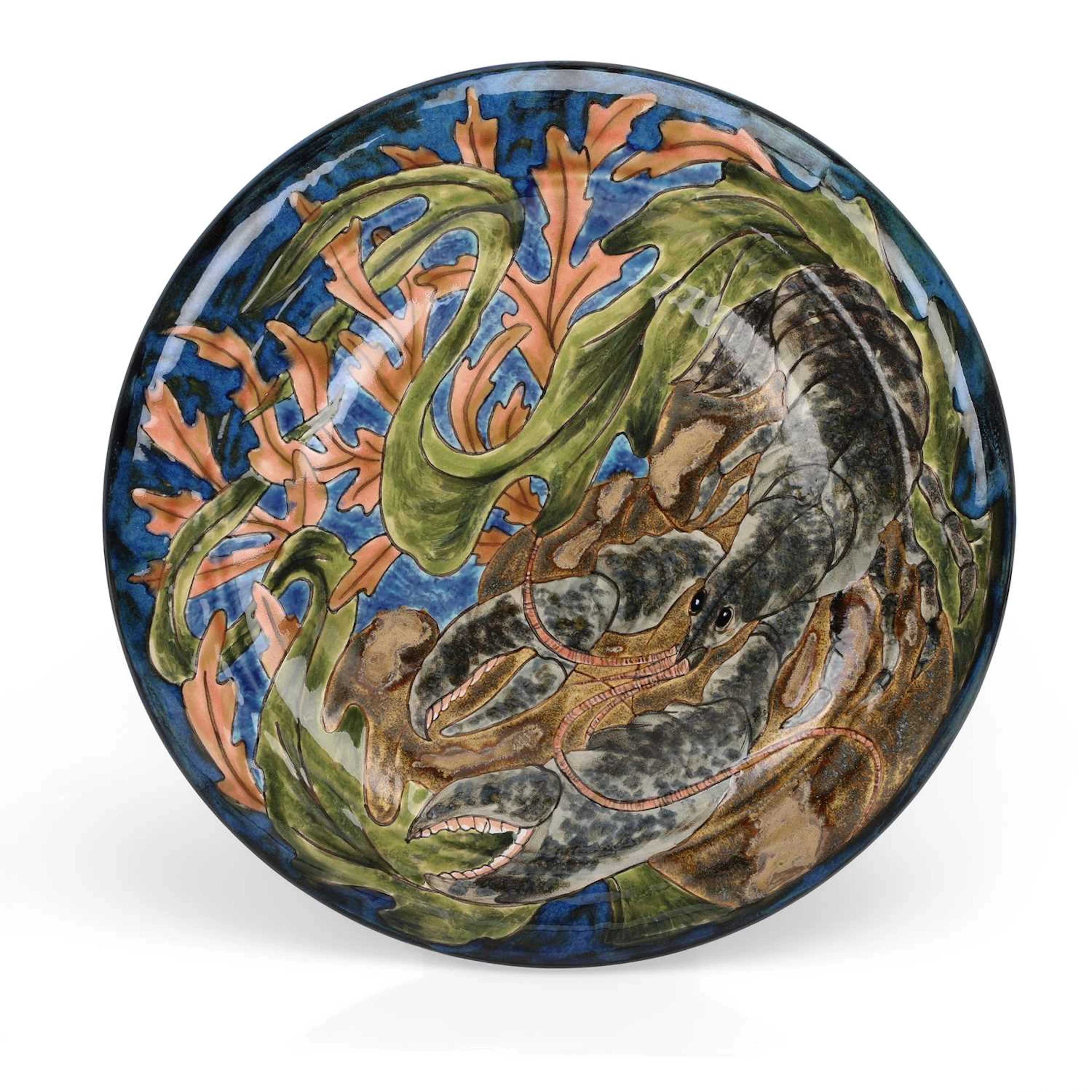 A COBRIDGE STONEWARE LIMITED EDITION 'LOBSTER' CHARGER