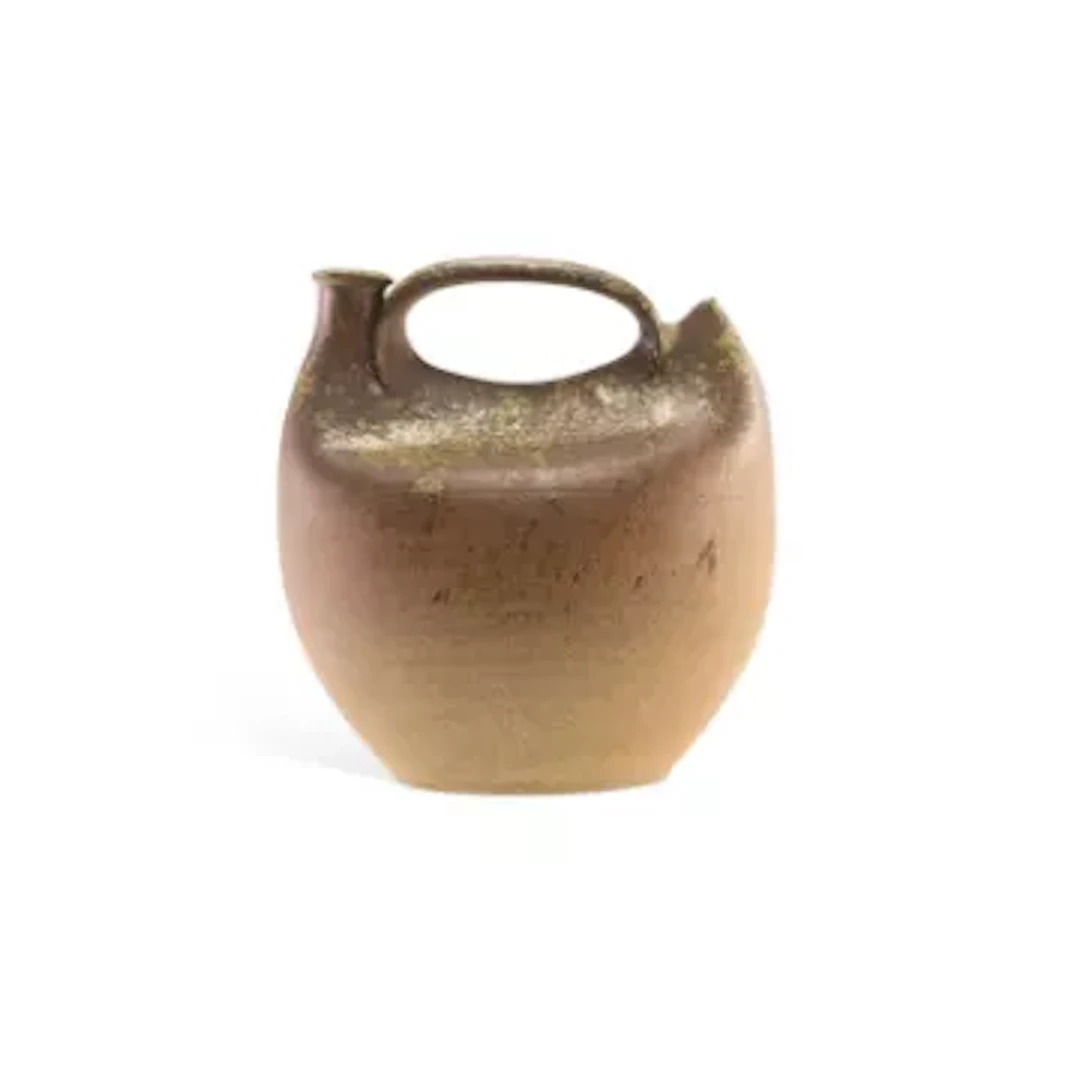 FOUR PIECES OF STUDIO POTTERY INCLUDING JIM MALONE, JOHN LEECH AND WINCHCOMBE