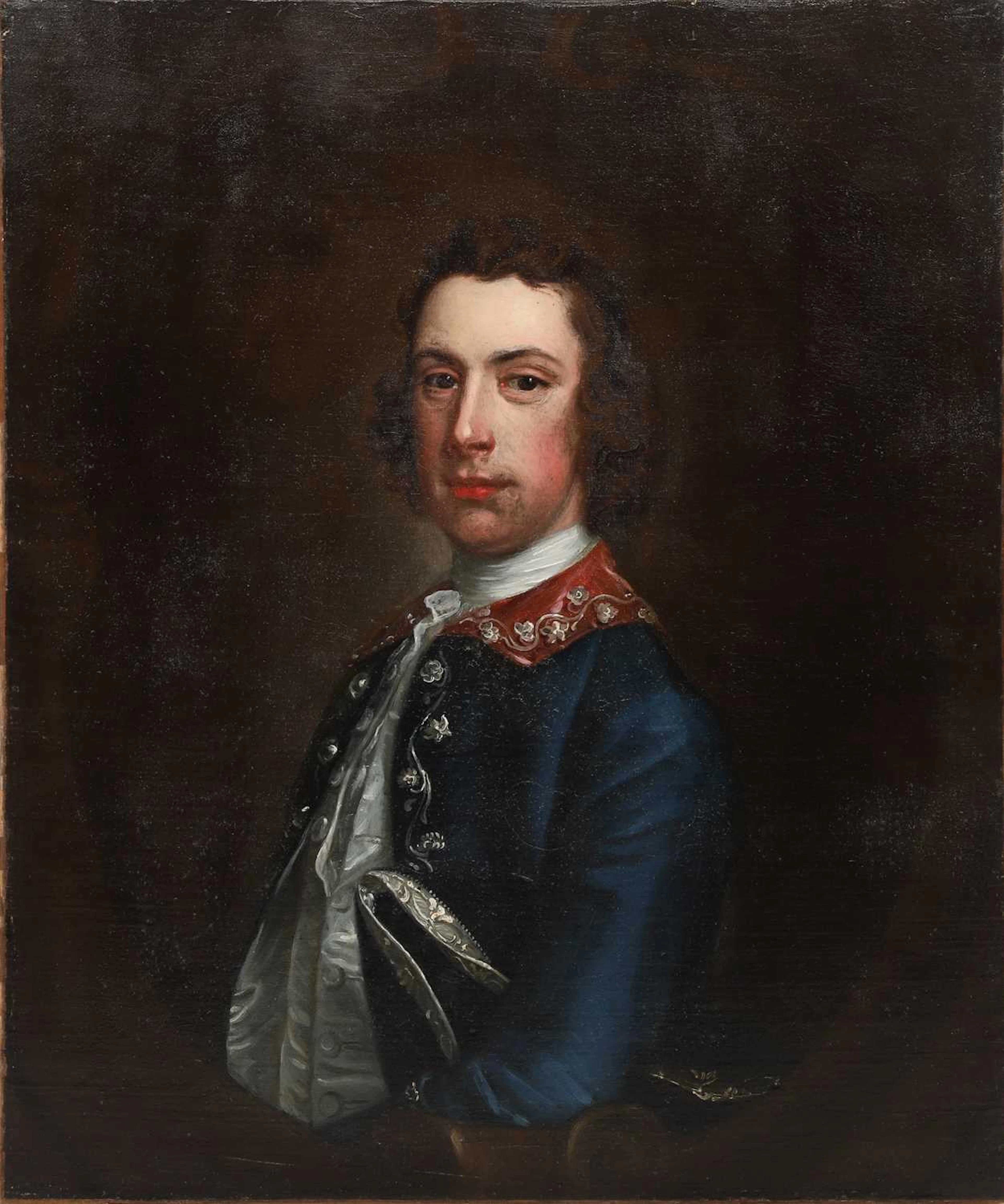 ATTRIBUTED TO THOMAS HUDSON (1701-1779) PORTRAIT OF A GENTLEMAN IN