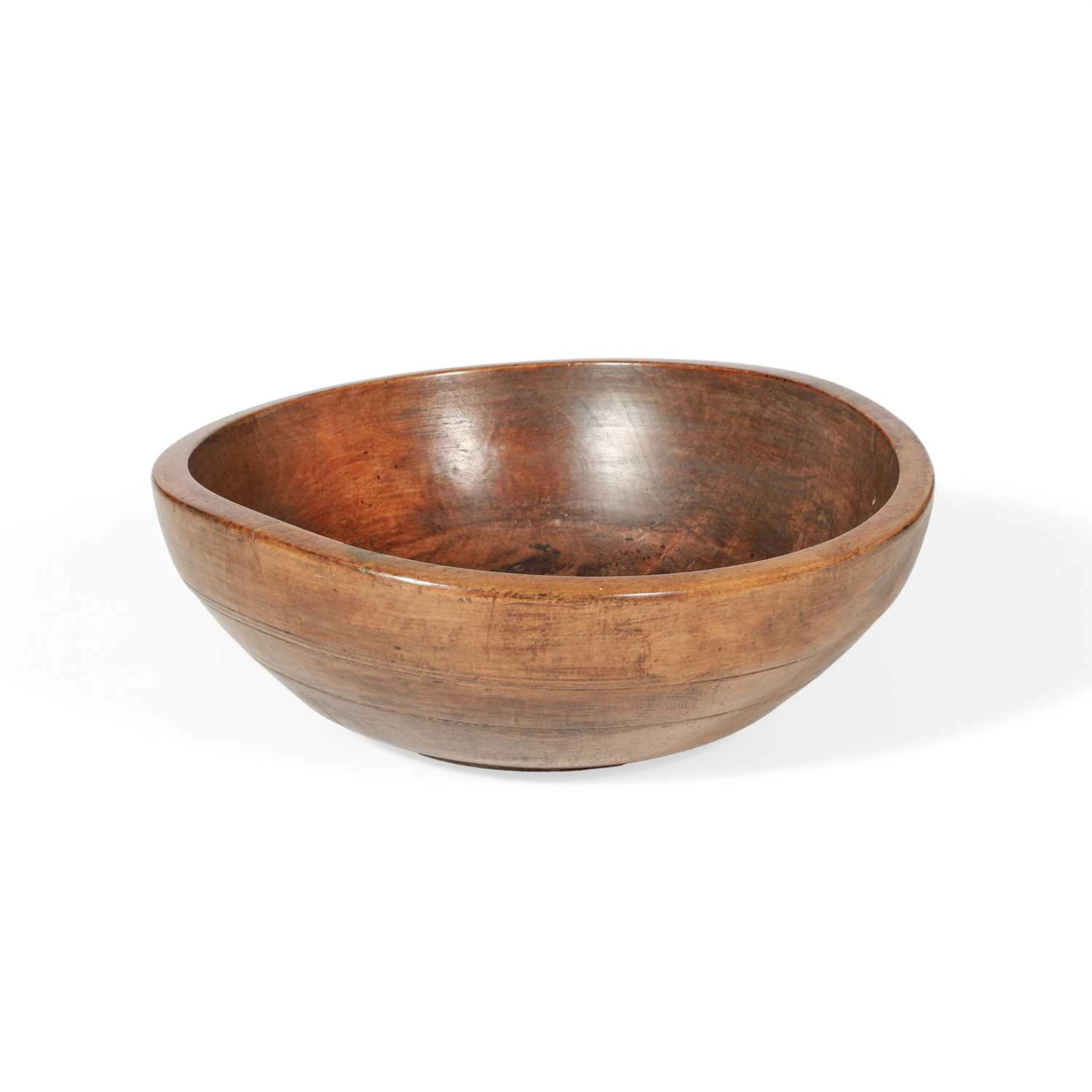 AN ELM DAIRY BOWL