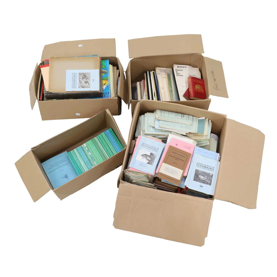 A QUANTITY OF NATURAL HISTORY BOOKS AND PERIODICALS