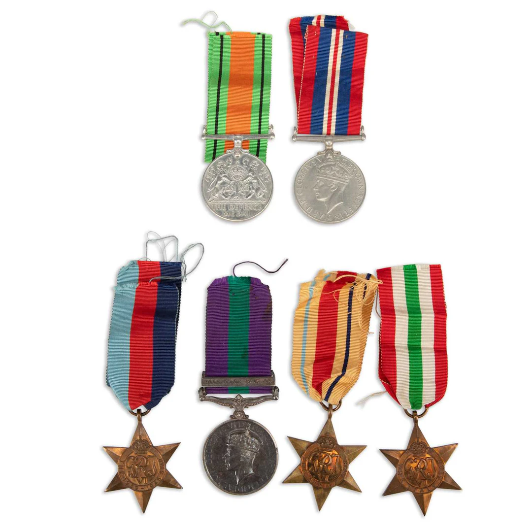 TWO SECOND WORLD WAR MEDAL GROUPS