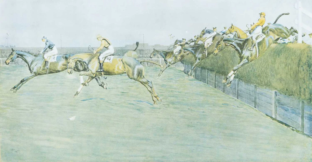 HORSE RACING INTEREST: AFTER CECIL ALDIN (1870-1935) THREE COLOUR RACING PRINTS