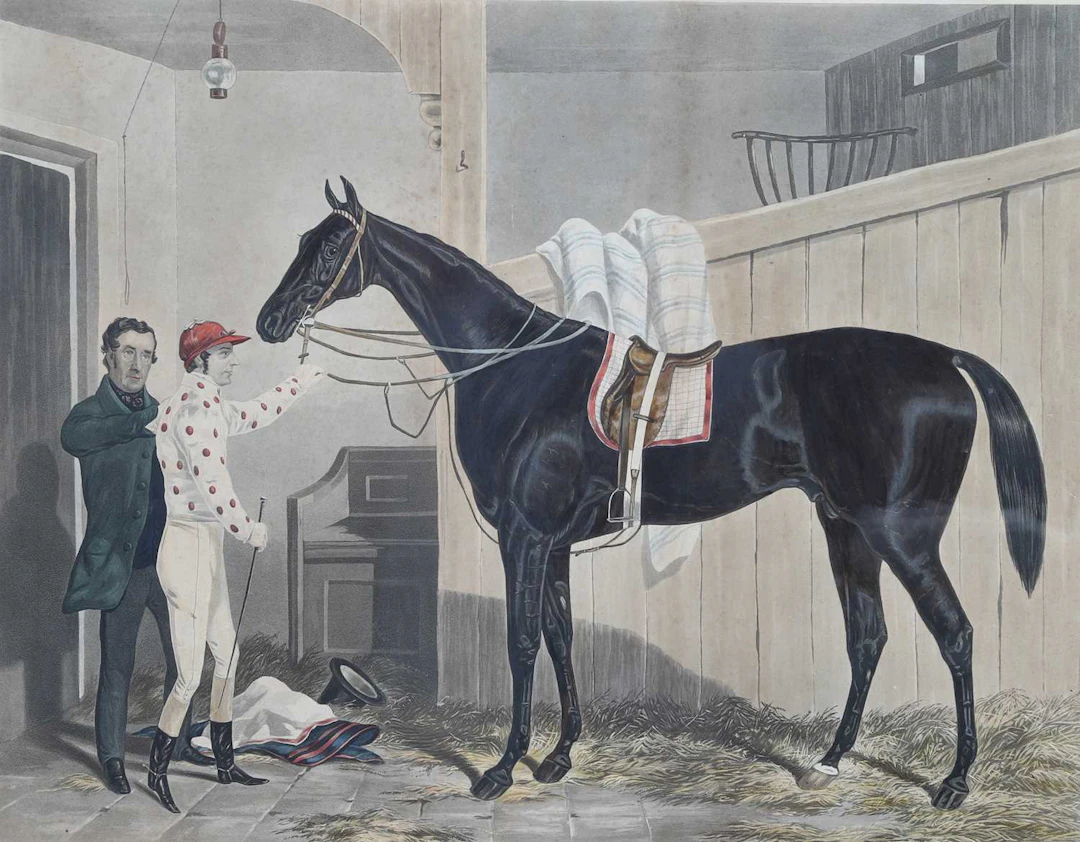 HORSE RACING INTEREST: AFTER HARRY HALL (CIRCA 1814-1882) VOLTIGEUR