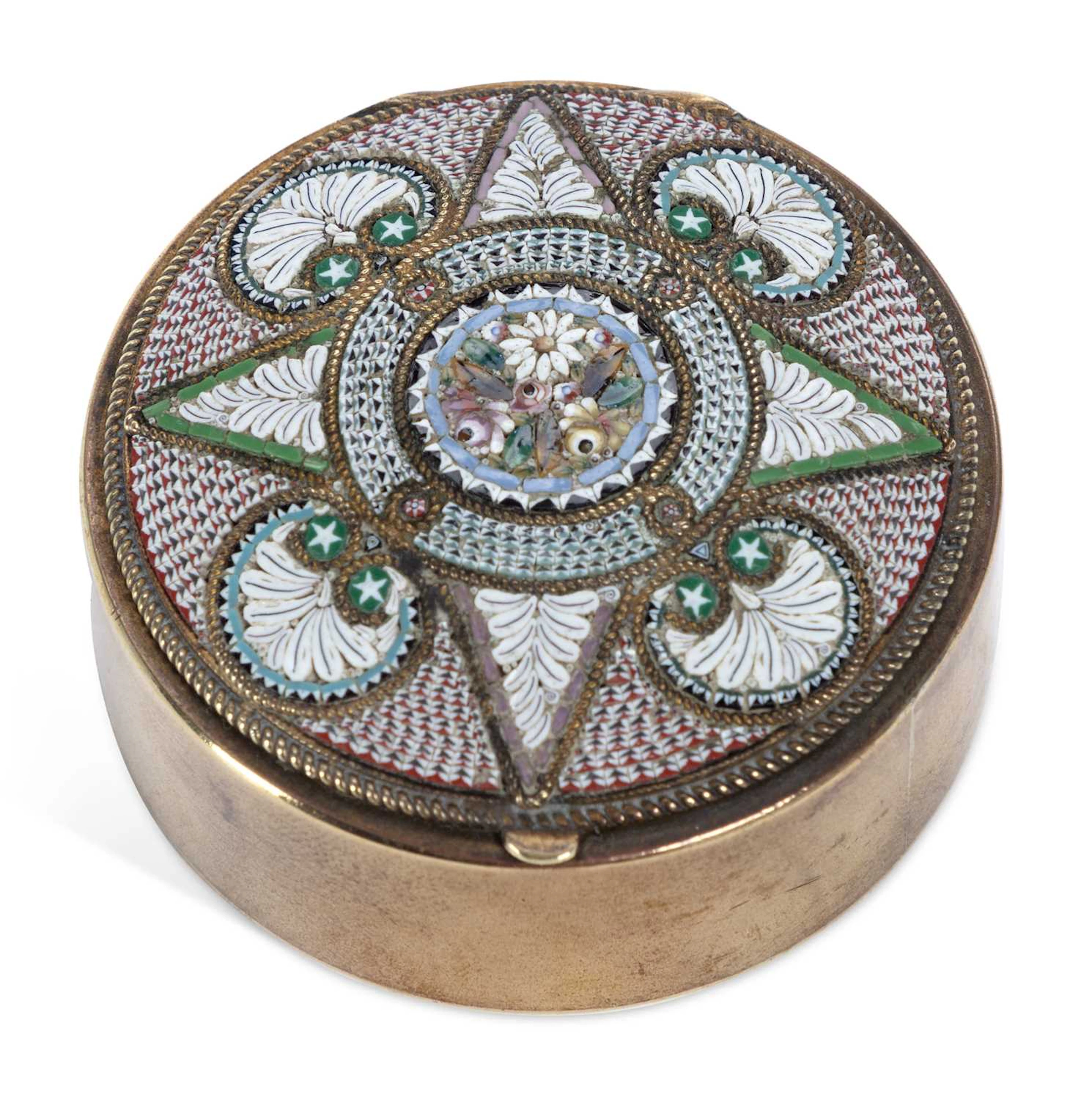 AN ITALIAN MICROMOSAIC BOX CIRCA 1880