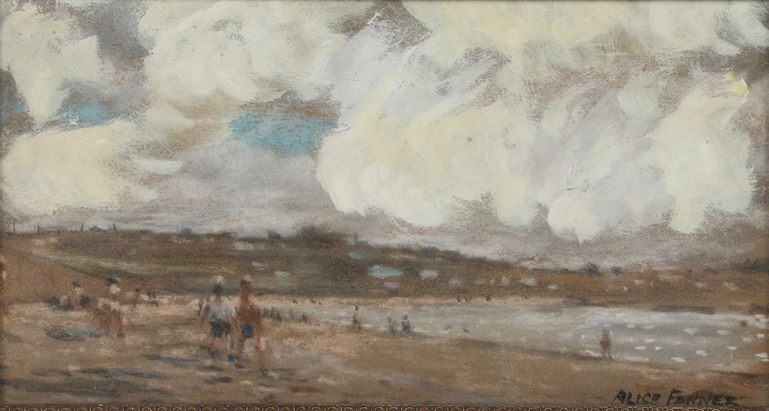 ALICE MAUD FANNER (1865-1930) BATHERS AT RAMSGATE