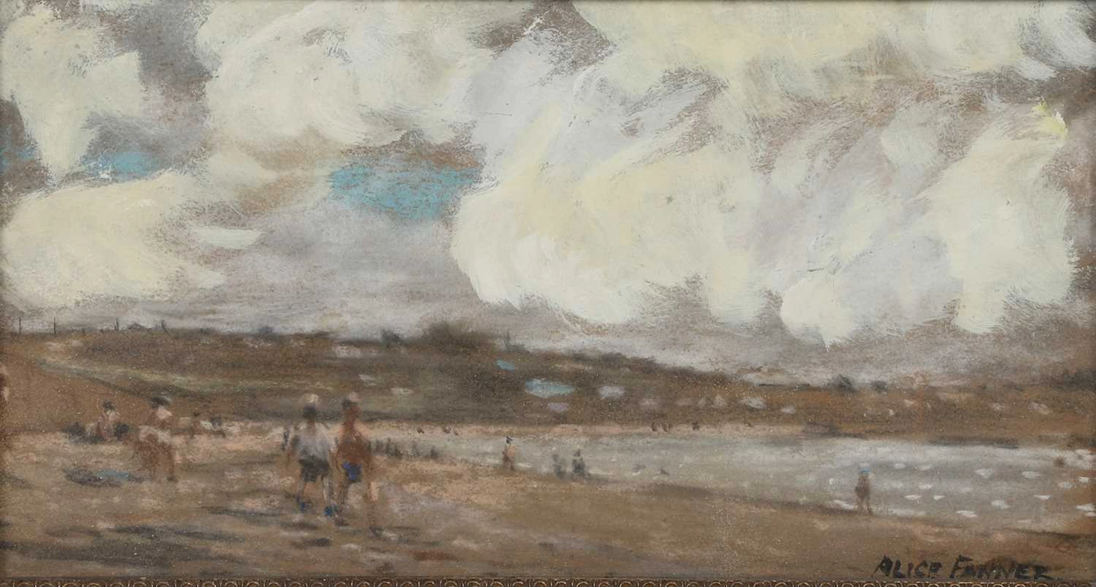 ALICE MAUD FANNER (1865-1930) BATHERS AT RAMSGATE