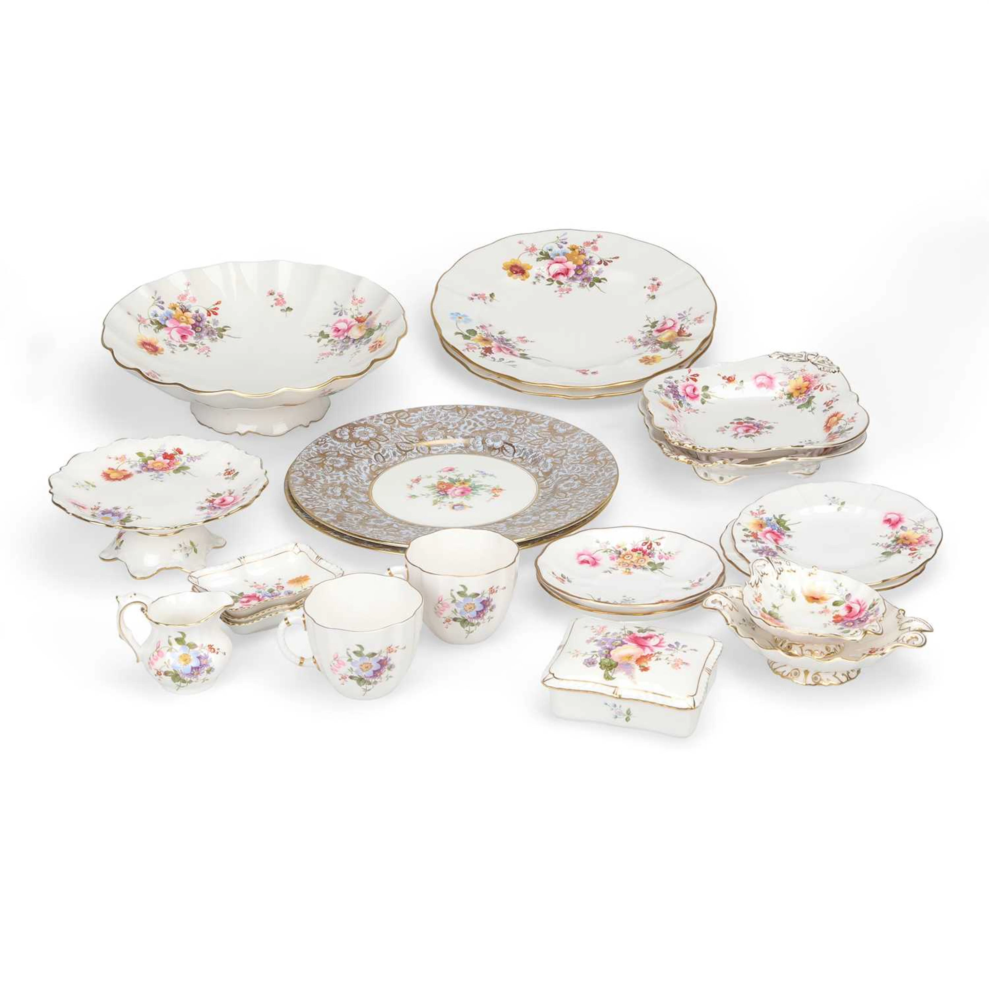 A QUANTITY OF ROYAL CROWN DERBY 'DERBY POSIES' BONE CHINA