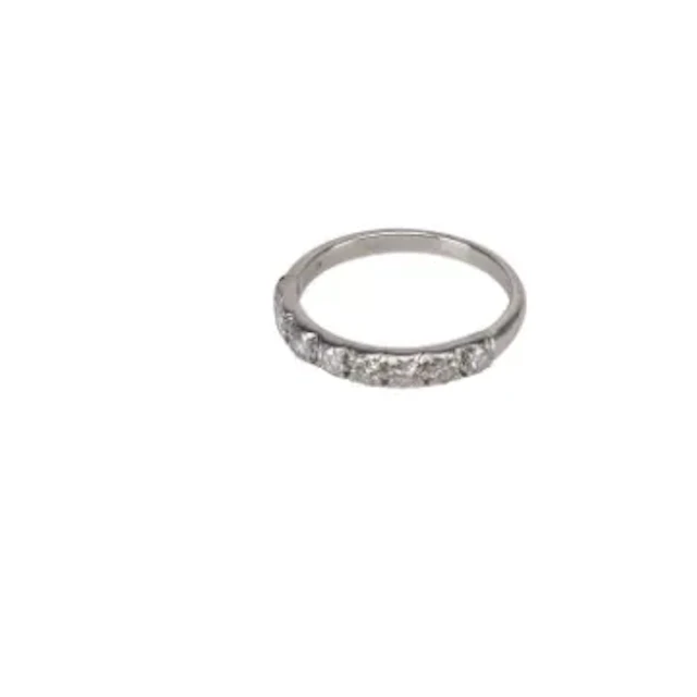 A DIAMOND HALF HOOP RING