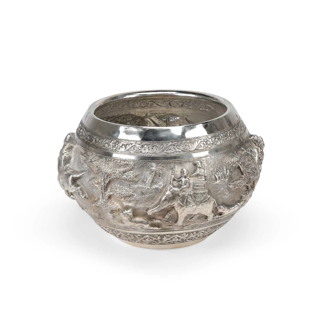 A SOUTH EAST ASIAN SILVER BOWL