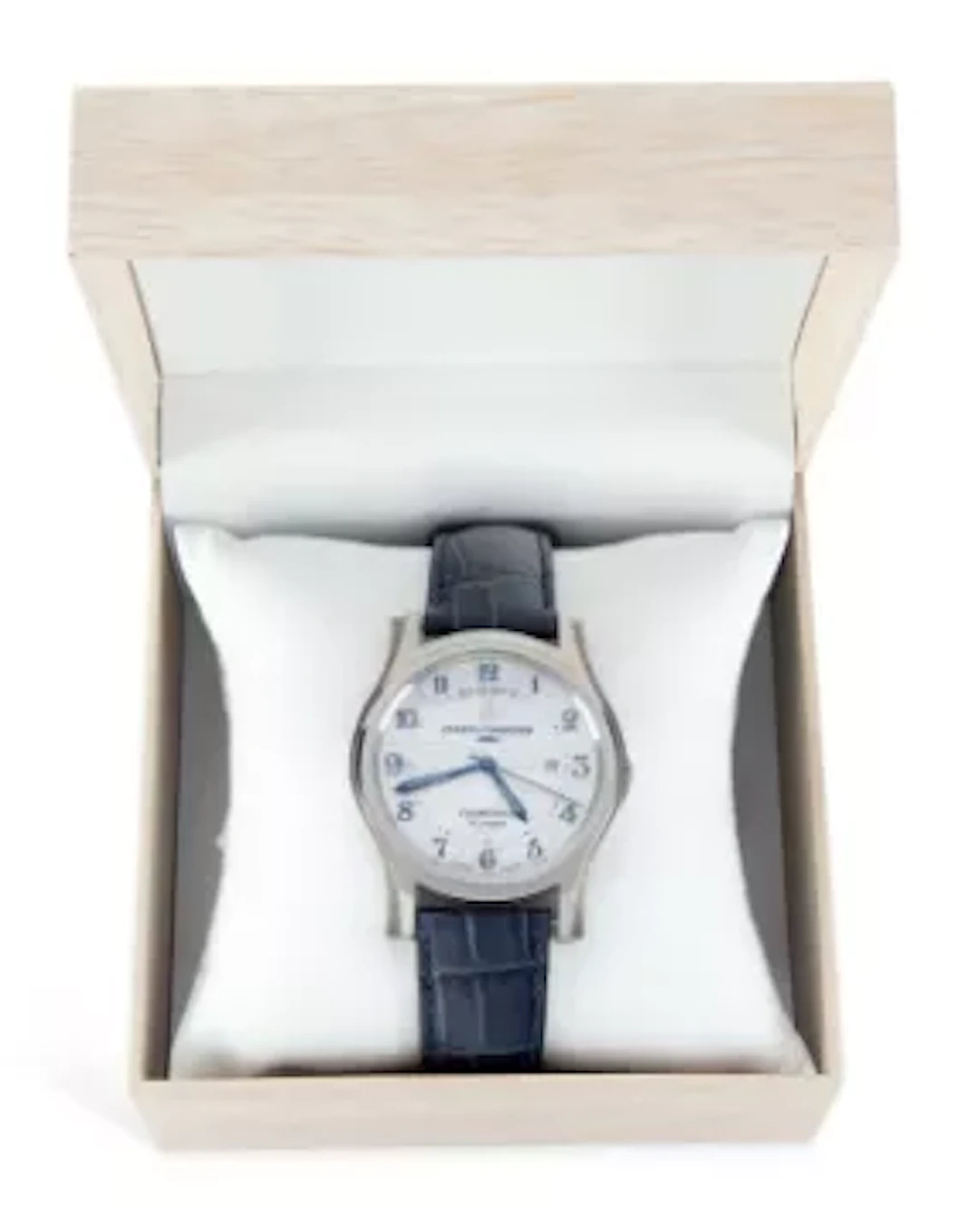 A GENTS STEEL CUERVO Y SOBRINOS CHURCHILL LTD EDITION WATCH
