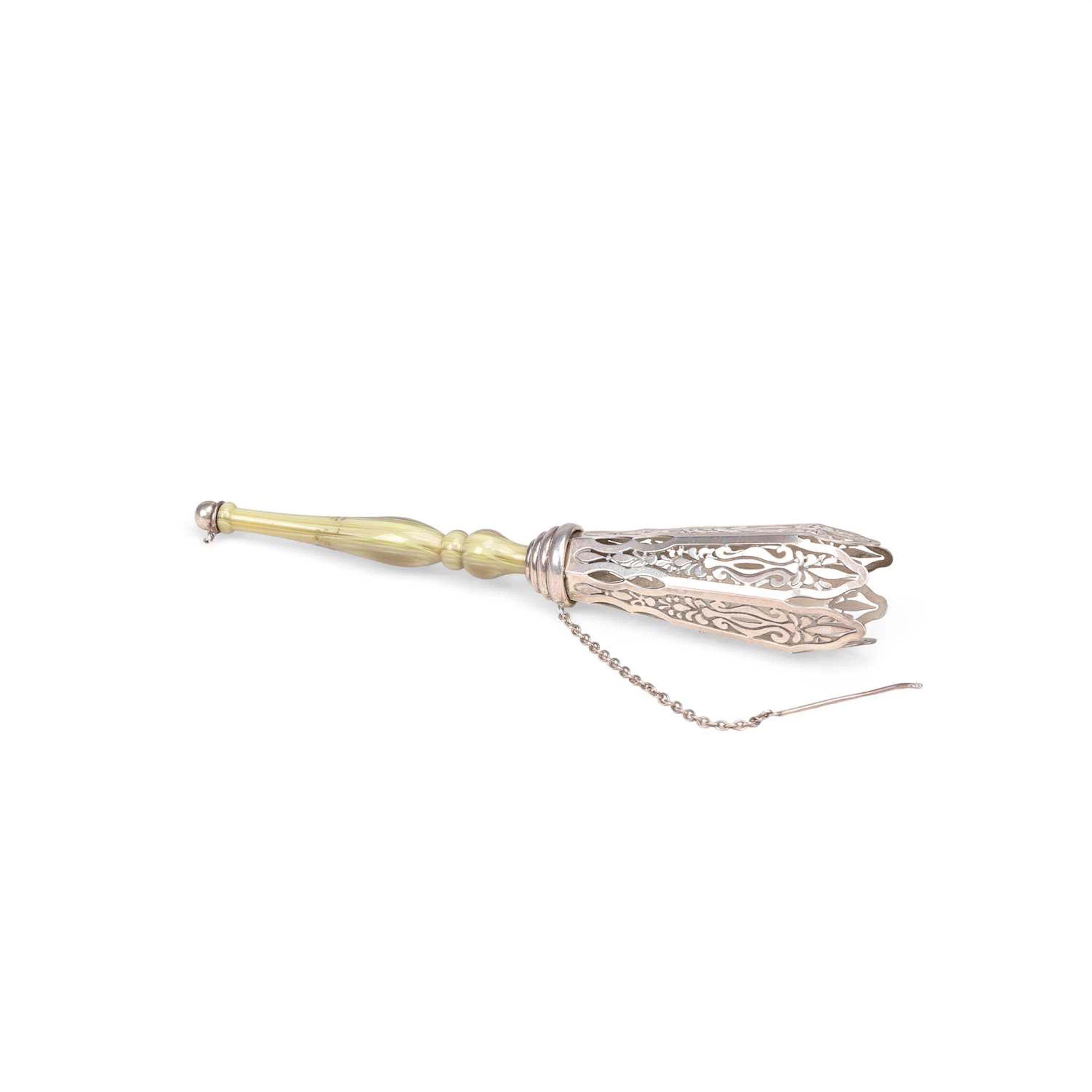 AN ELIZABETH II SILVER POSY HOLDER