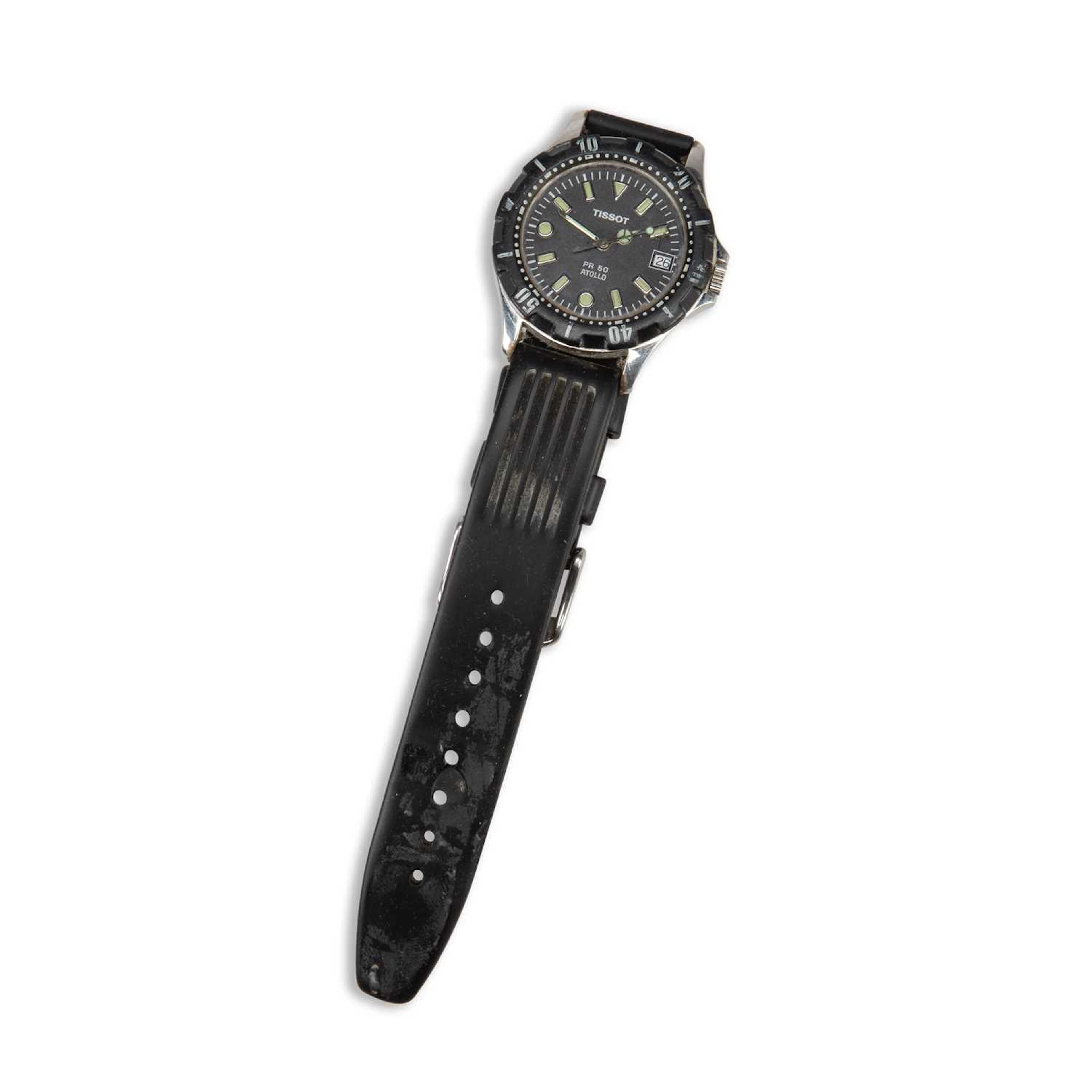 A TISSOT WATCH AND A MATTHEY TISSOT WATCH
