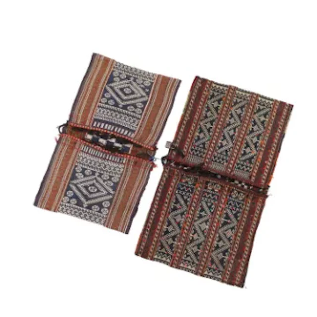 TWO SOUTH PERSIAN FLATWOVEN DOUBLE BAGS