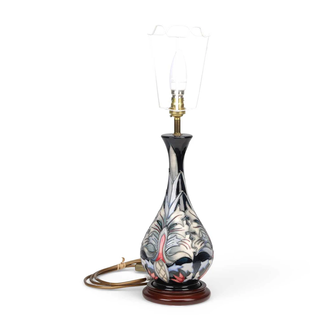A MOORCROFT 'SNAKESHEAD' TABLE LAMP