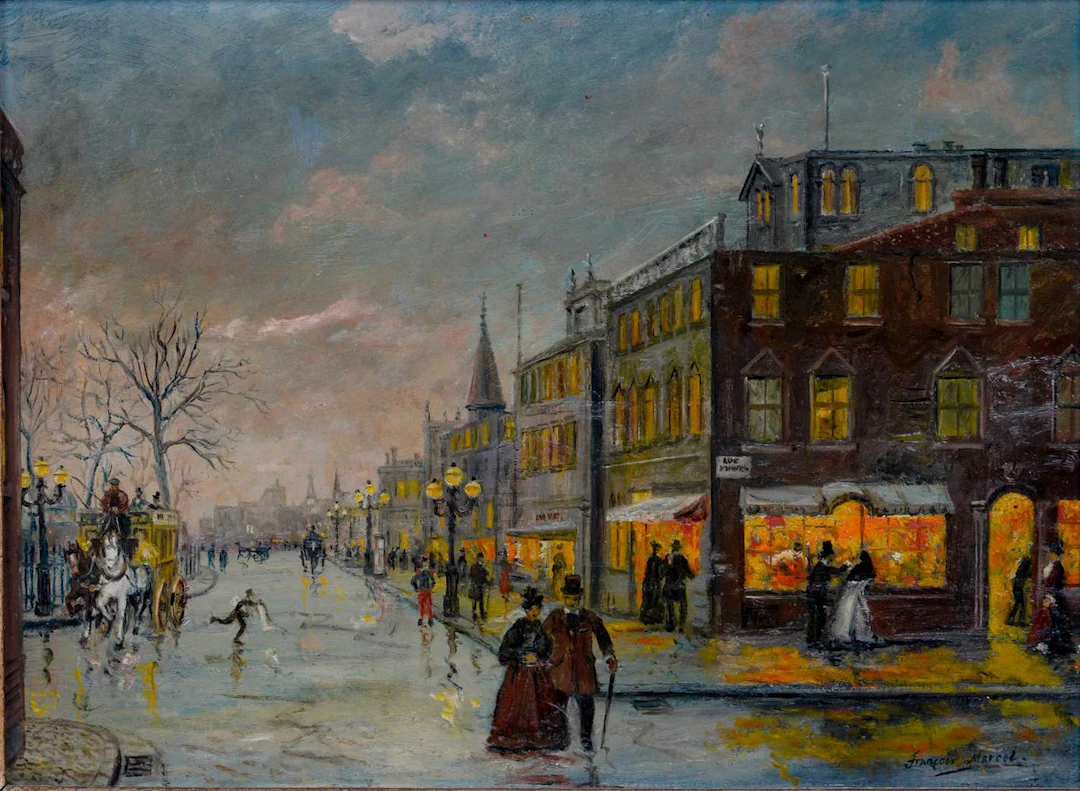 ‡ ATTRIBUTED TO MARCEL FRANCOIS (FRENCH 1908-1987) PARISIAN VIEW