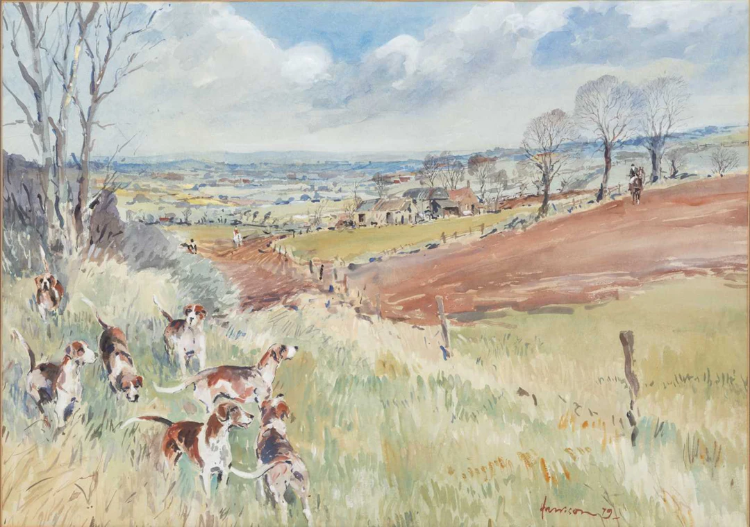 ‡ HARRISON (20TH CENTURY) THE HUNT